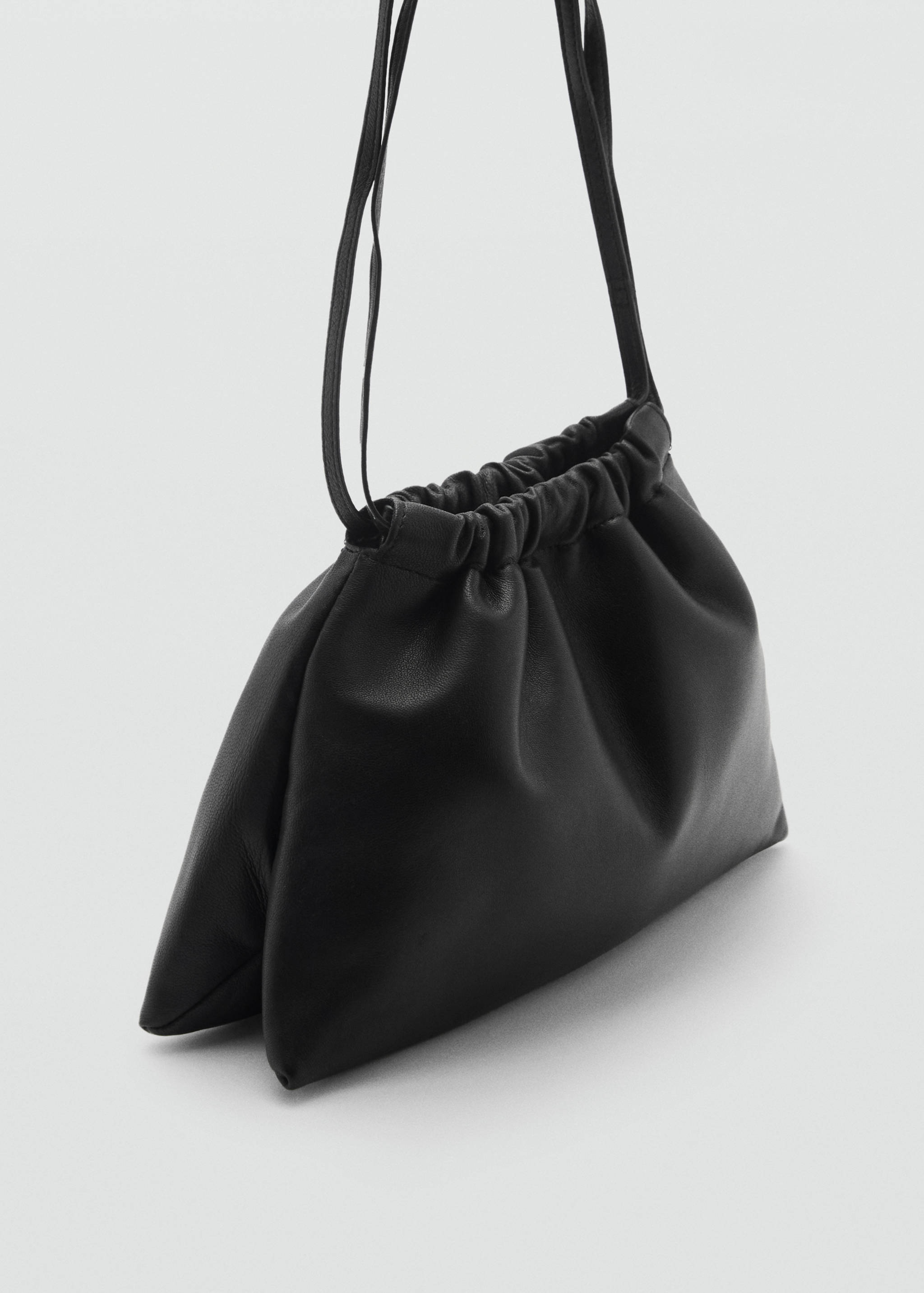 Sack-style leather bag - Medium plane