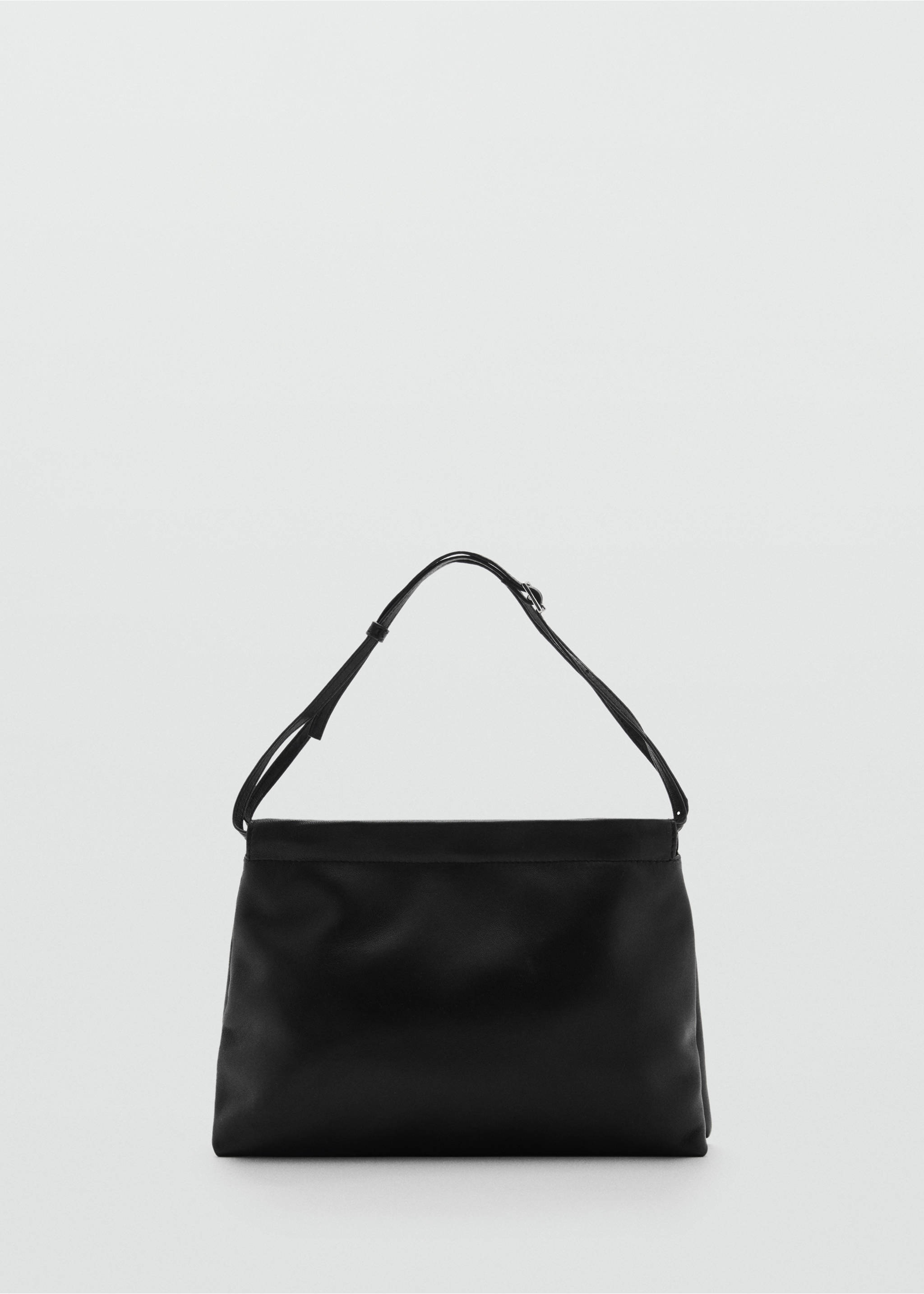 Sack-style leather bag - Article without model, Black. Ref: 87043293-00.