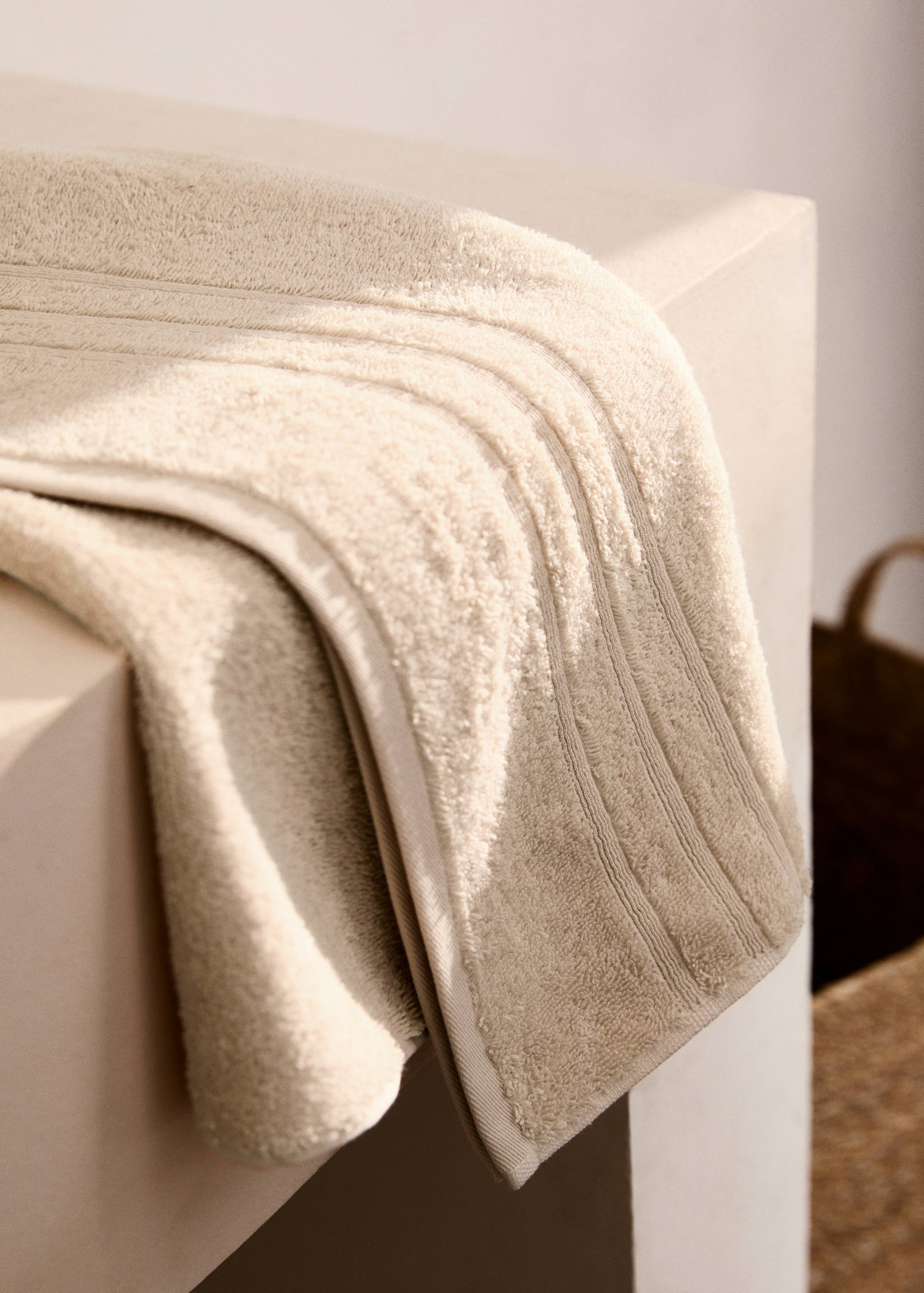 Toalha de mãos de algodão frisado - Plano geral