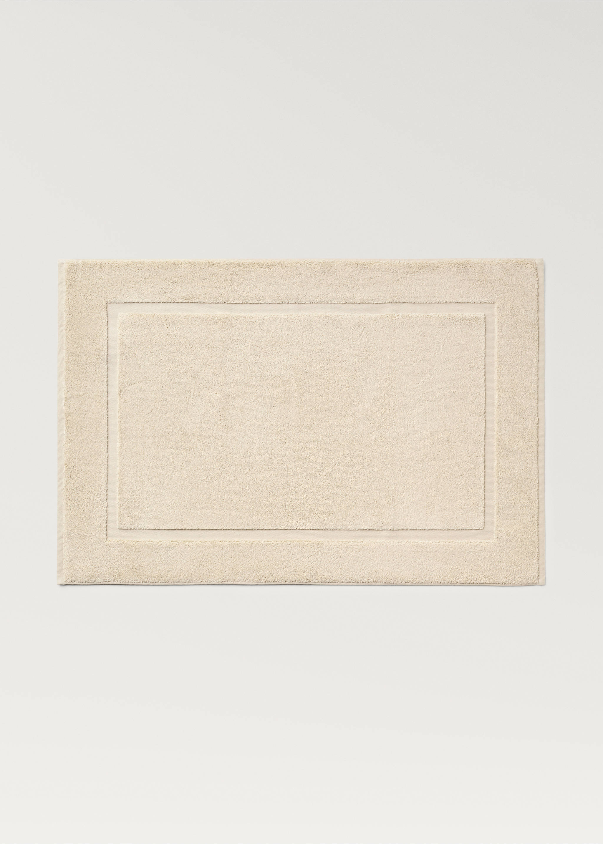 Soft cotton bath mat - Article without model, Sand. Ref: 87043297-00.
