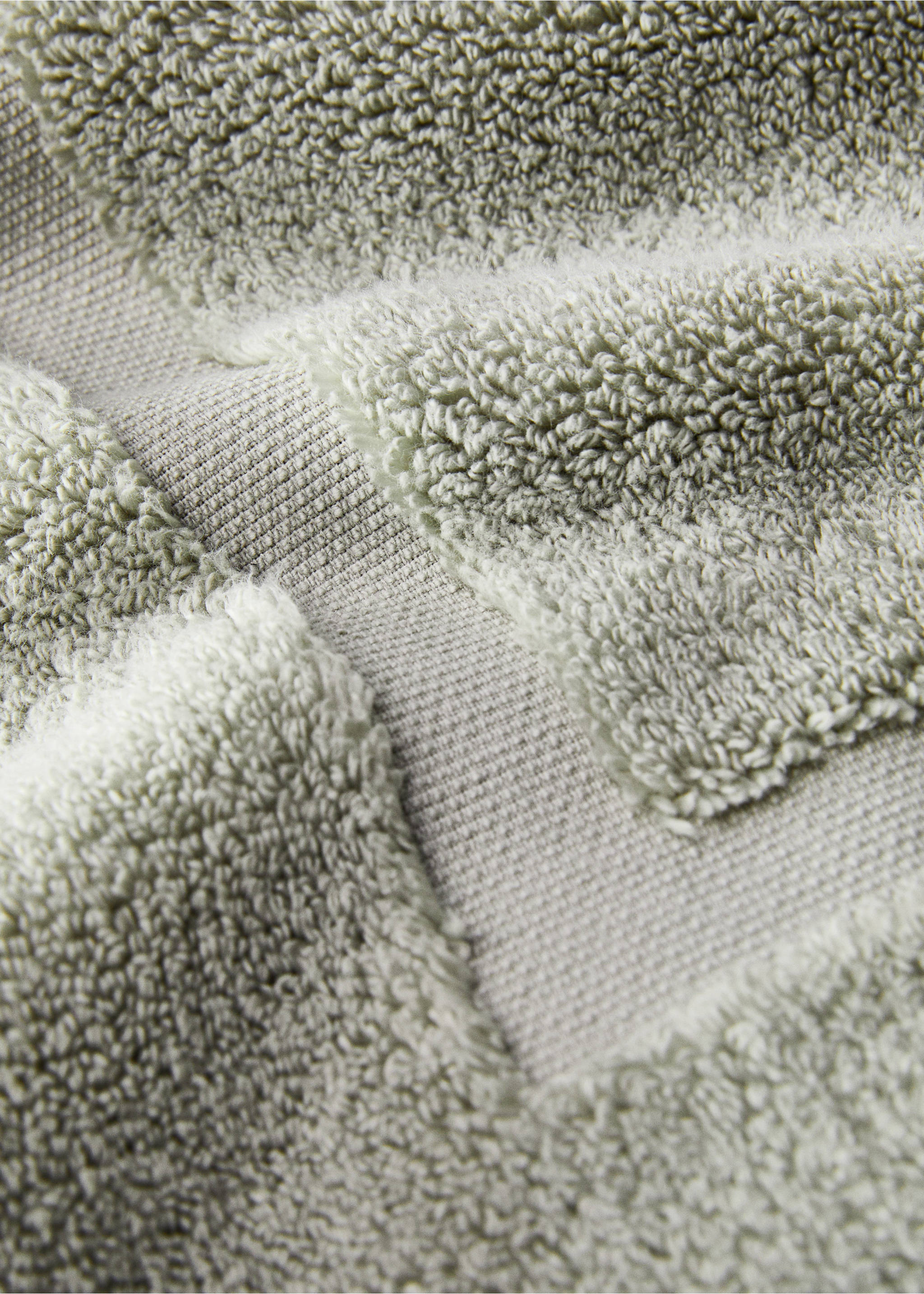Soft cotton bath mat - Details of the article 1, Mint Green. Ref: 87043297-00.