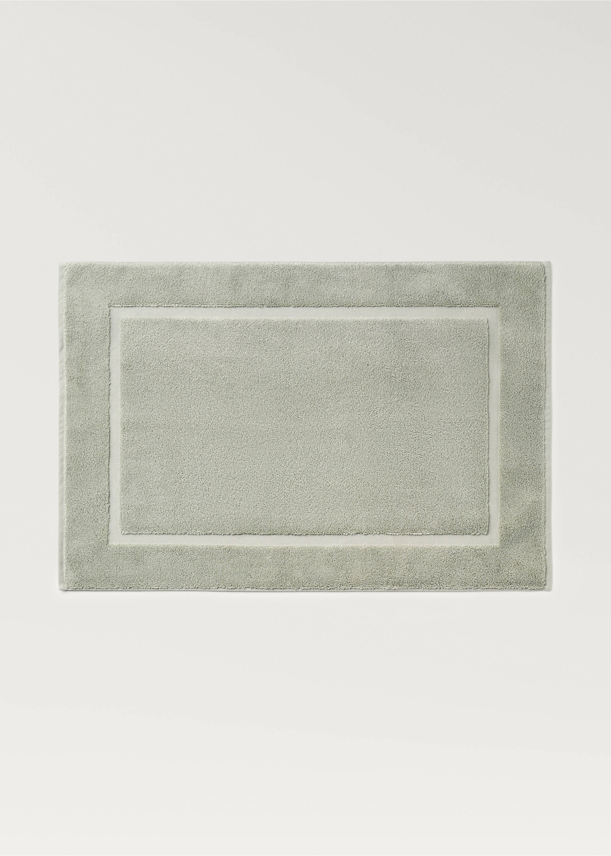 Soft cotton bath mat - Article without model, Mint Green. Ref: 87043297-00.