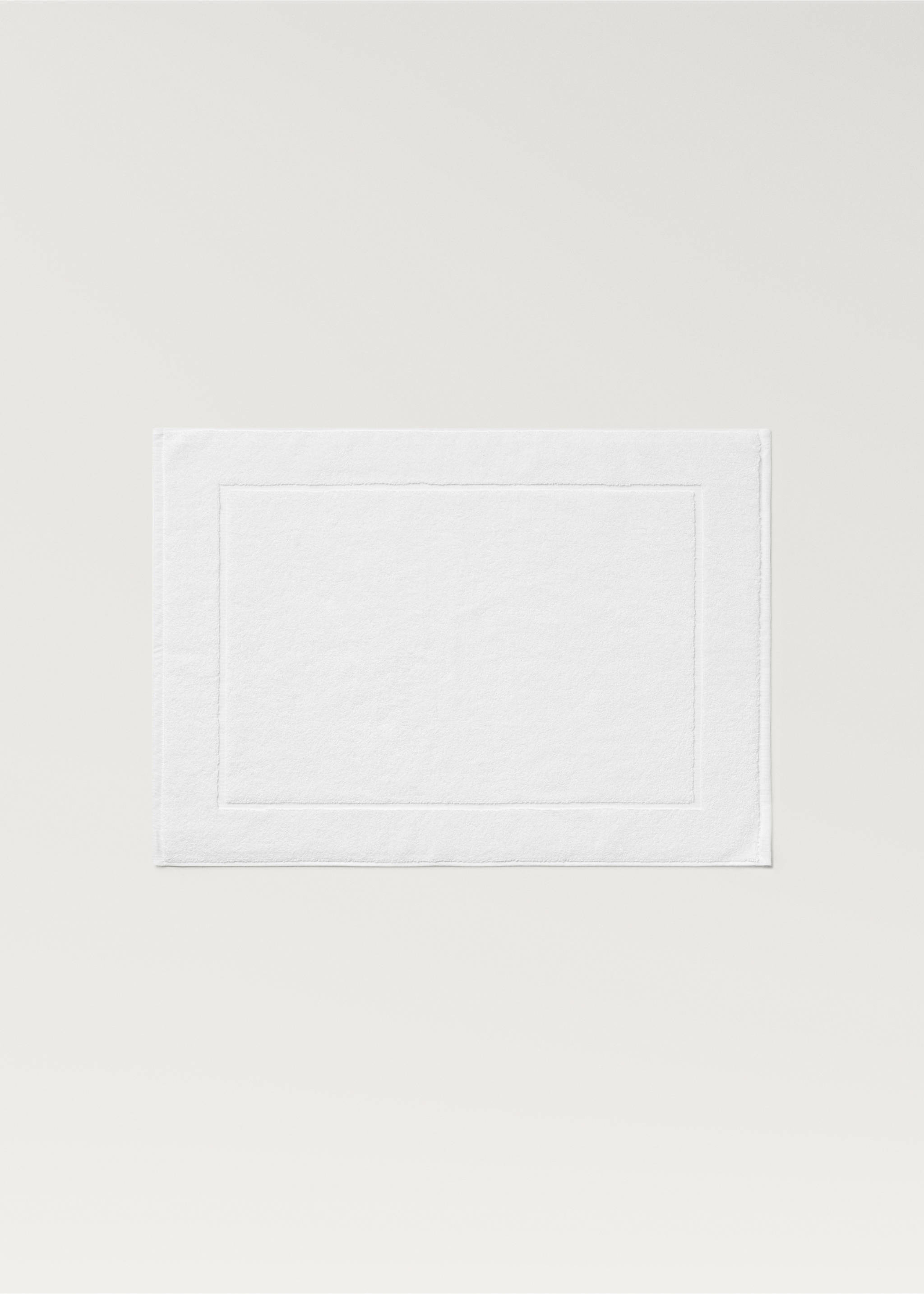 Cotton bath mat - Article without model, Ecru. Ref: 87043298-00.