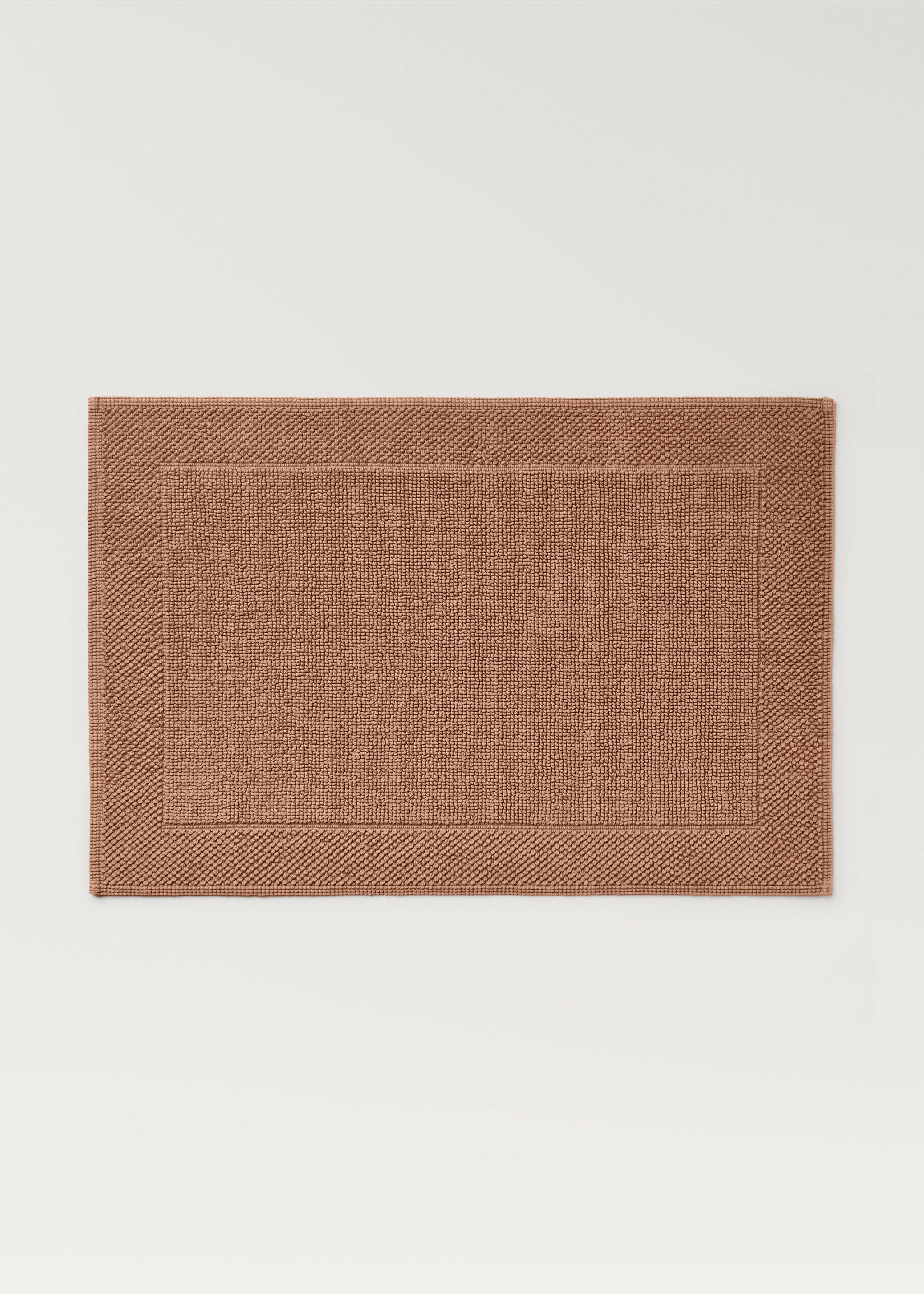 Bath mat with frame design - Article without model, Peach. Ref: 87043300-00.