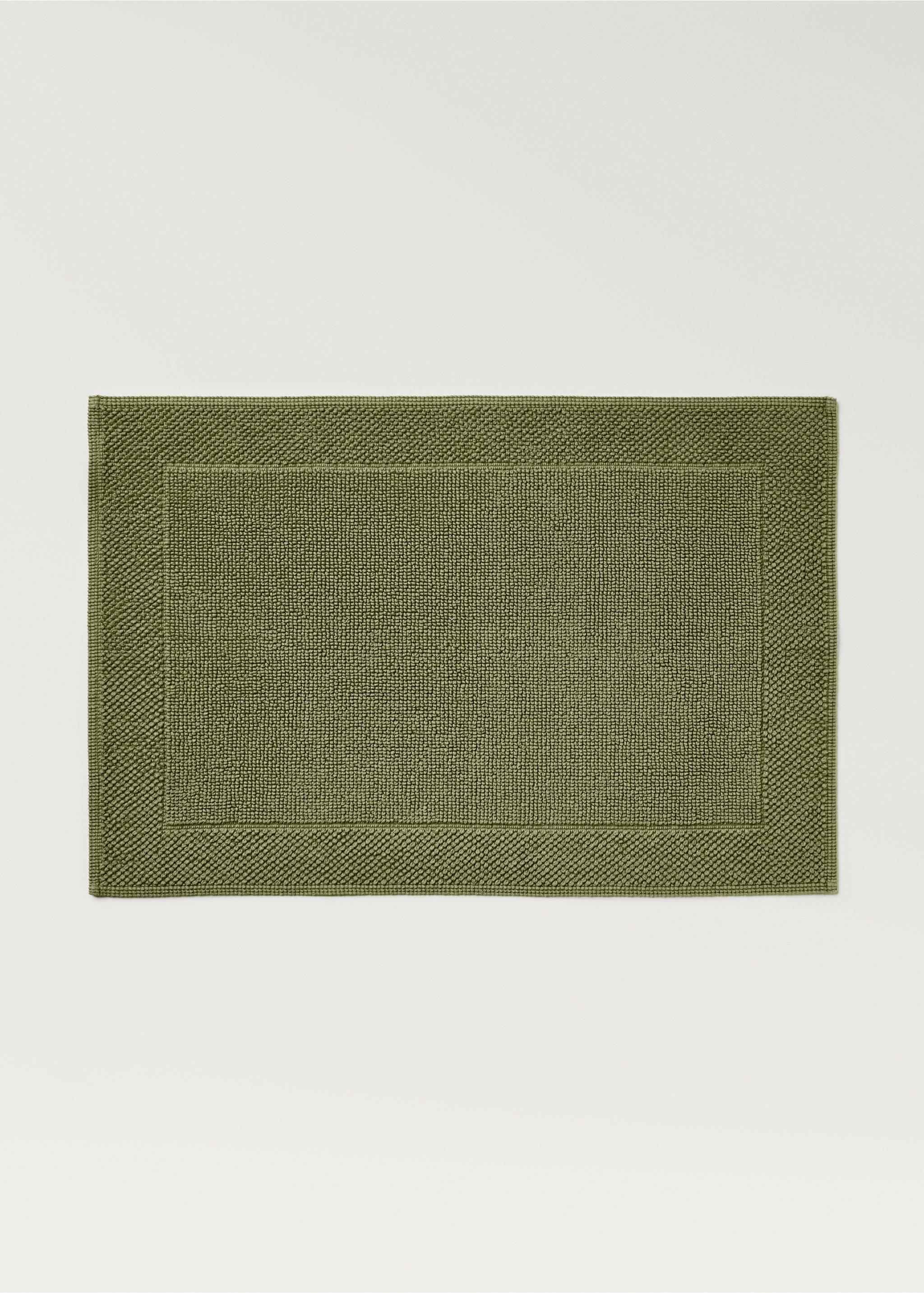 Bath mat with frame design - Article without model, Green. Ref: 87043300-00.