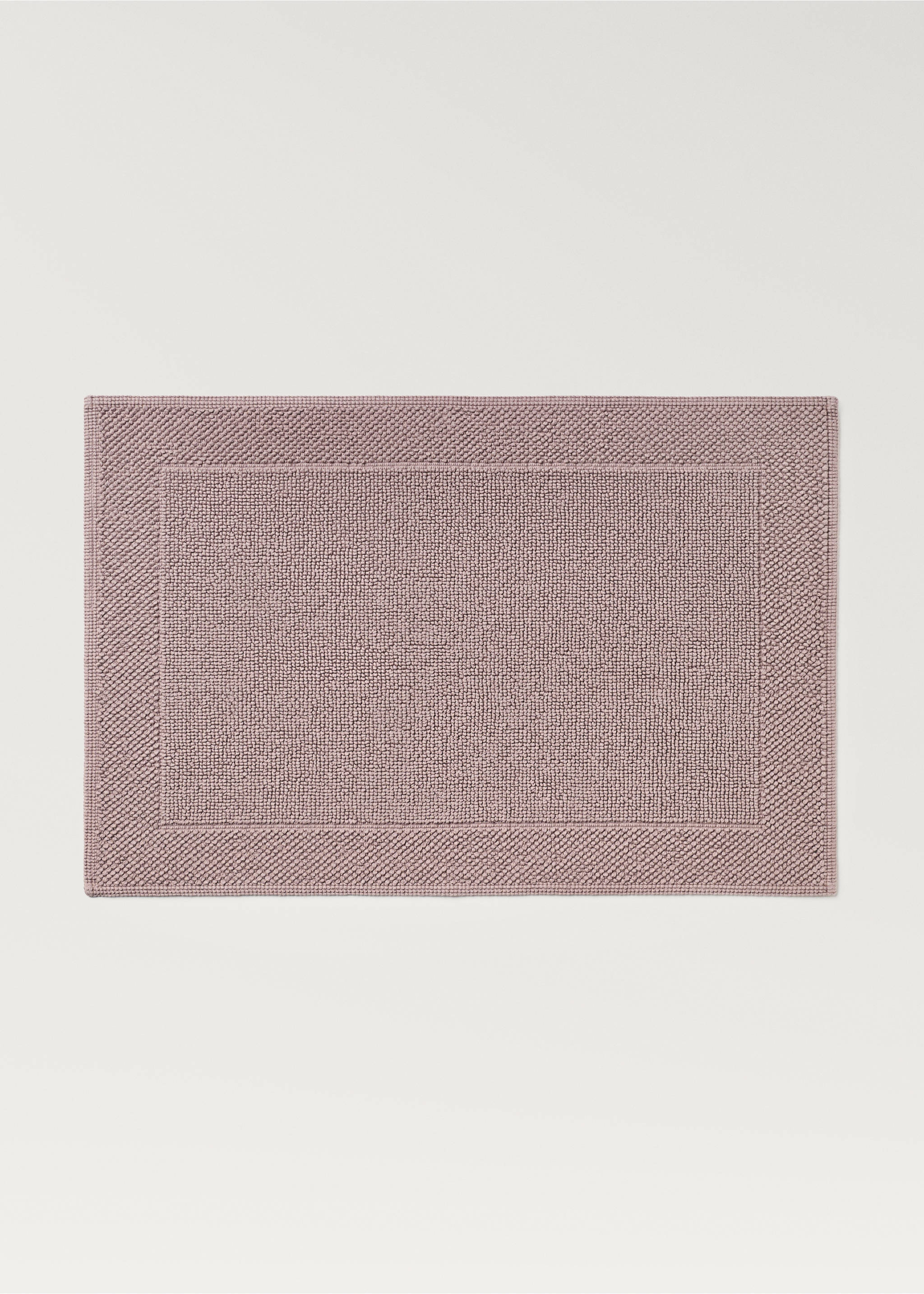 Badteppich mit Rahmendesign - Artikel ohne Model, Pflaume. Ref: 87043300-00.