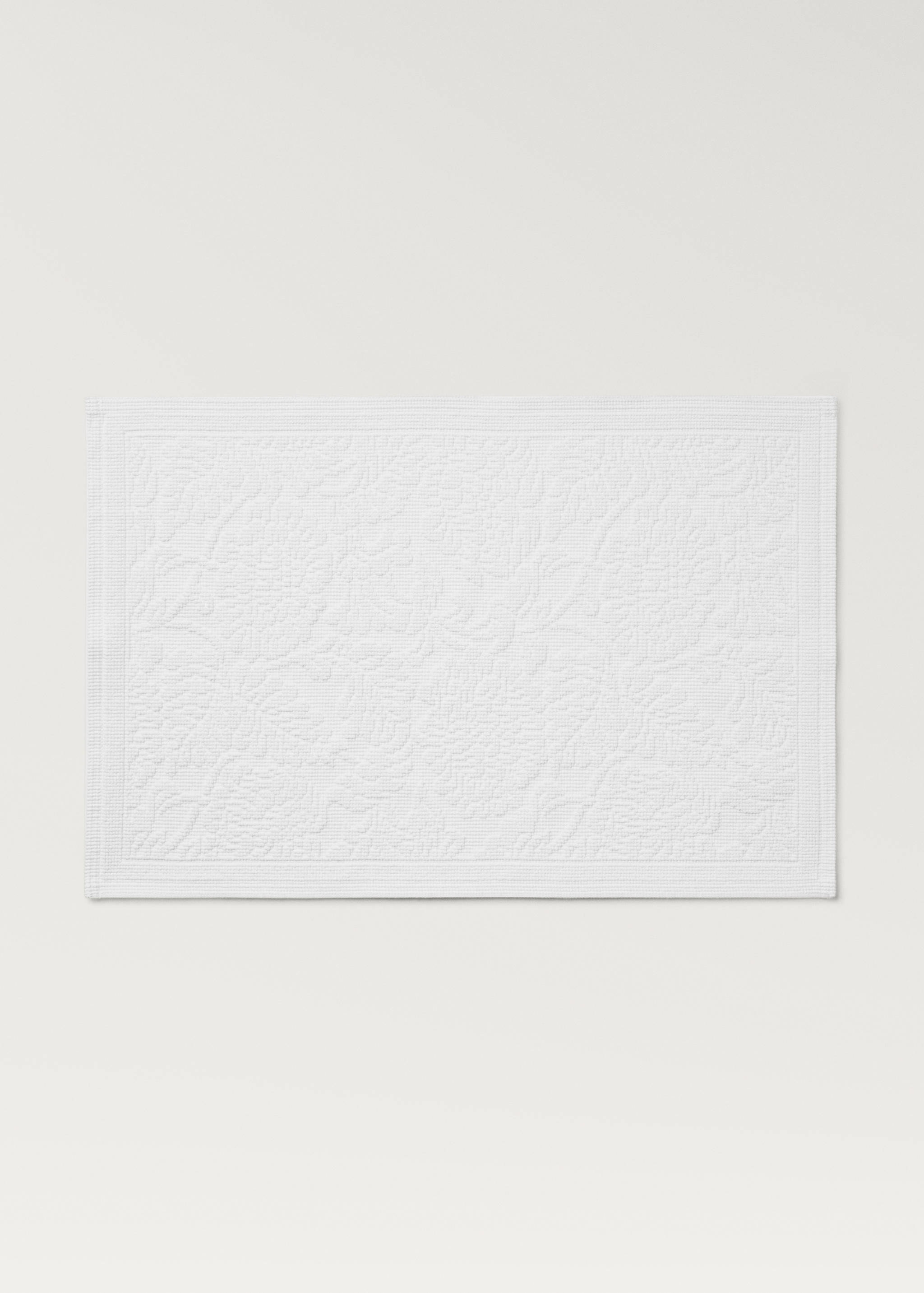 Floral jacquard bath mat - Article without model