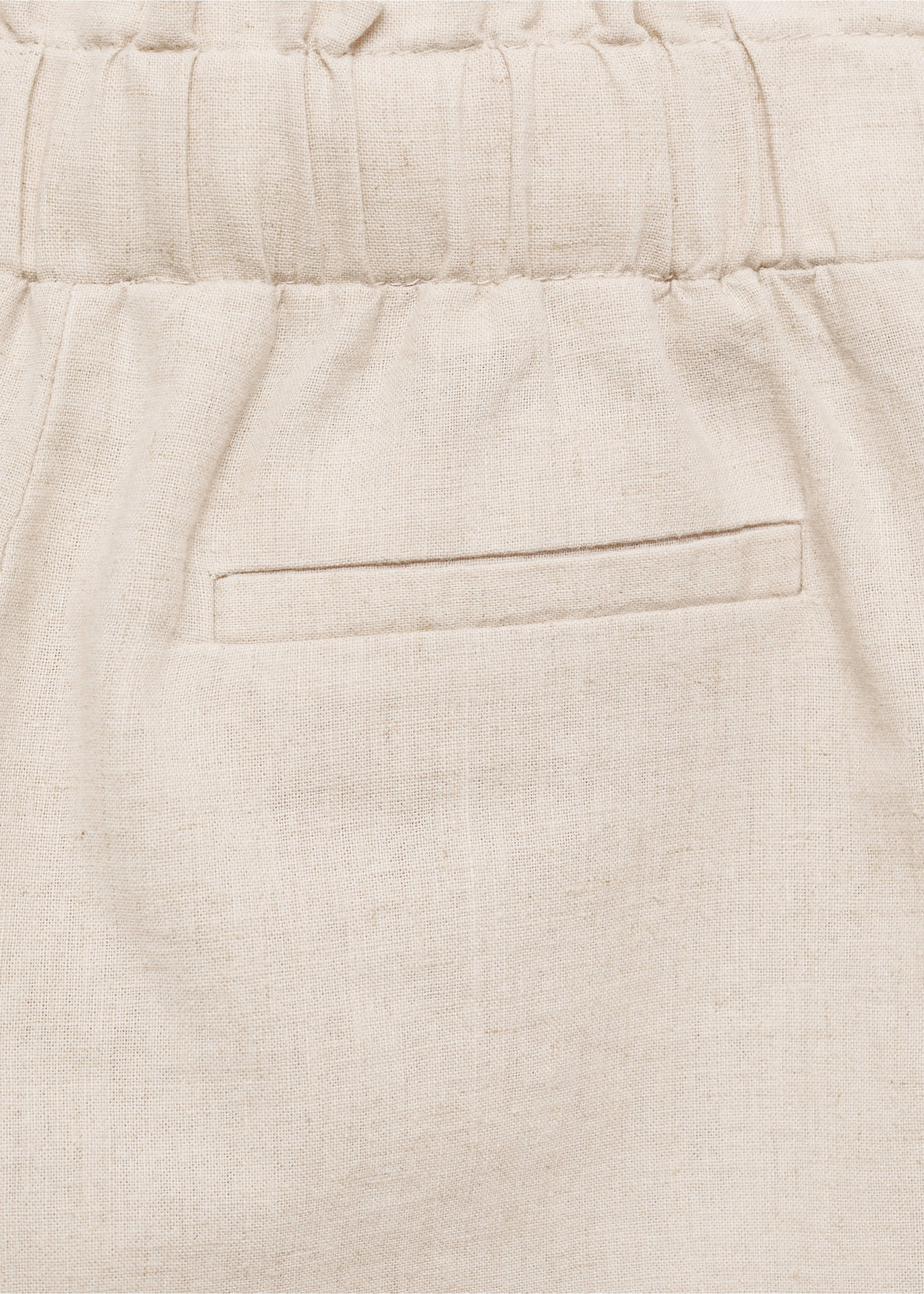 Linnen broek - Detail van het artikel 0, Licht/Pastelgrijs. Ref: 87043634-00.