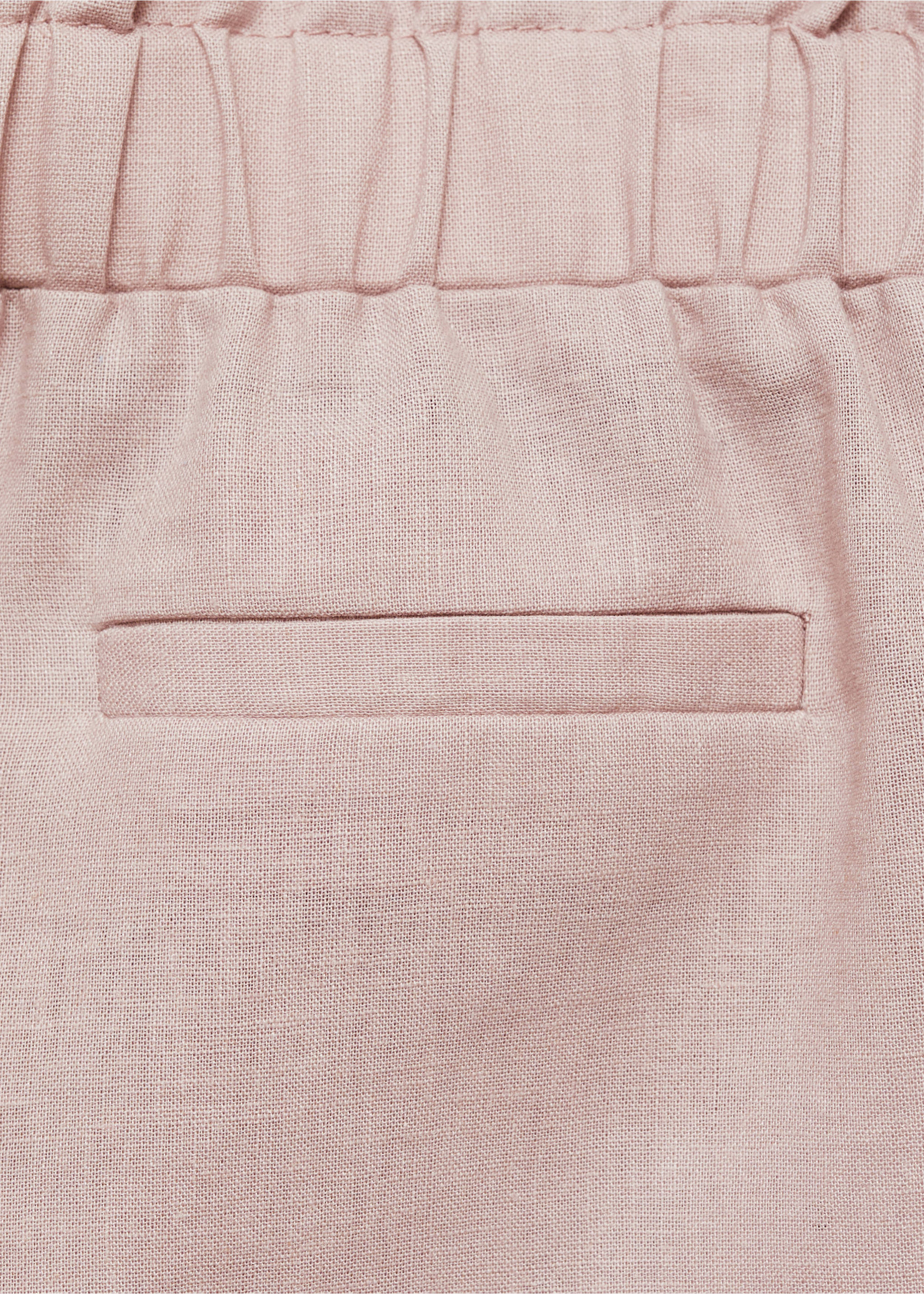 Linnen broek - Detail van het artikel 0, Roze. Ref: 87043634-00.