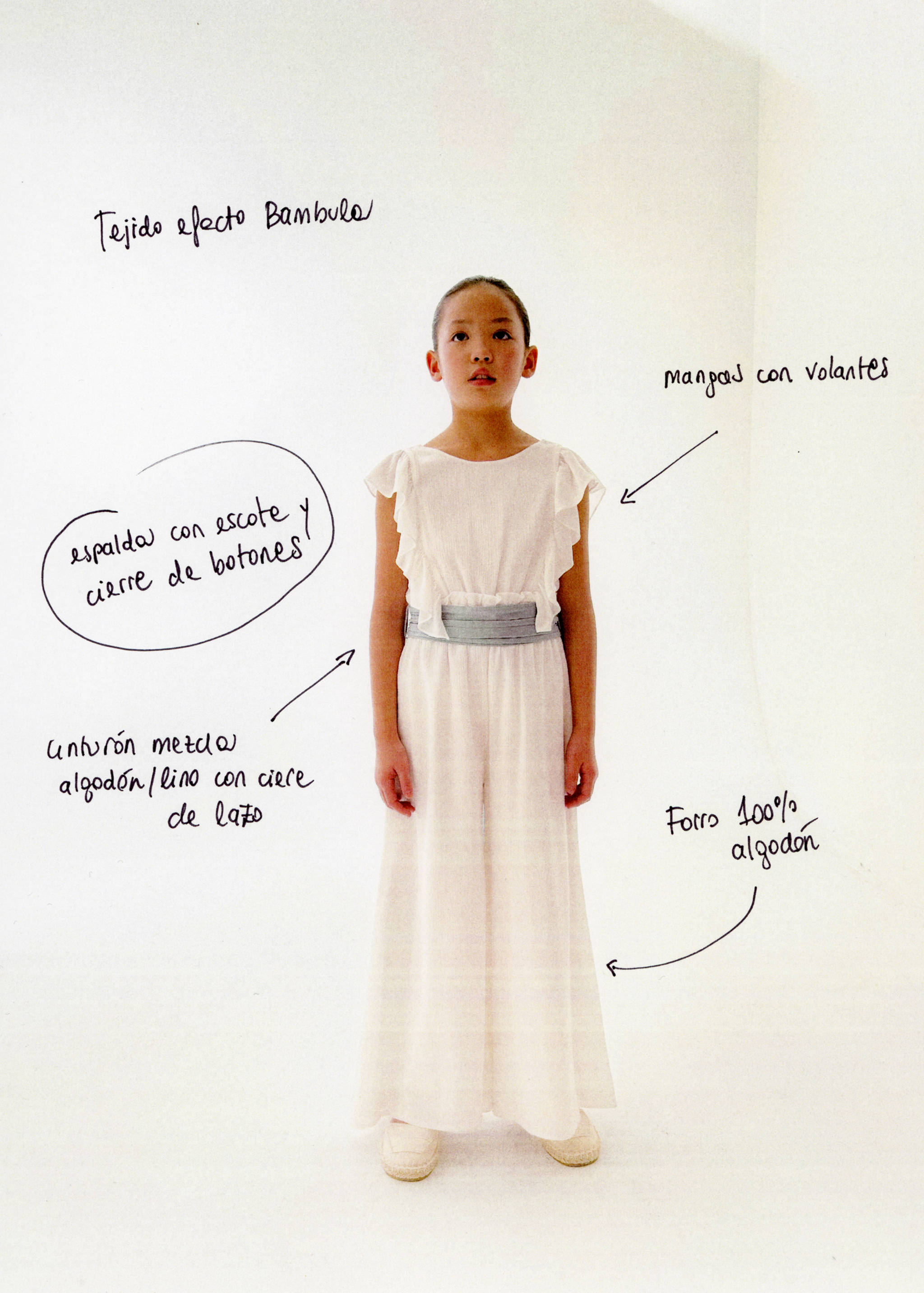 Frilled long jumpsuit - Details of the article 6