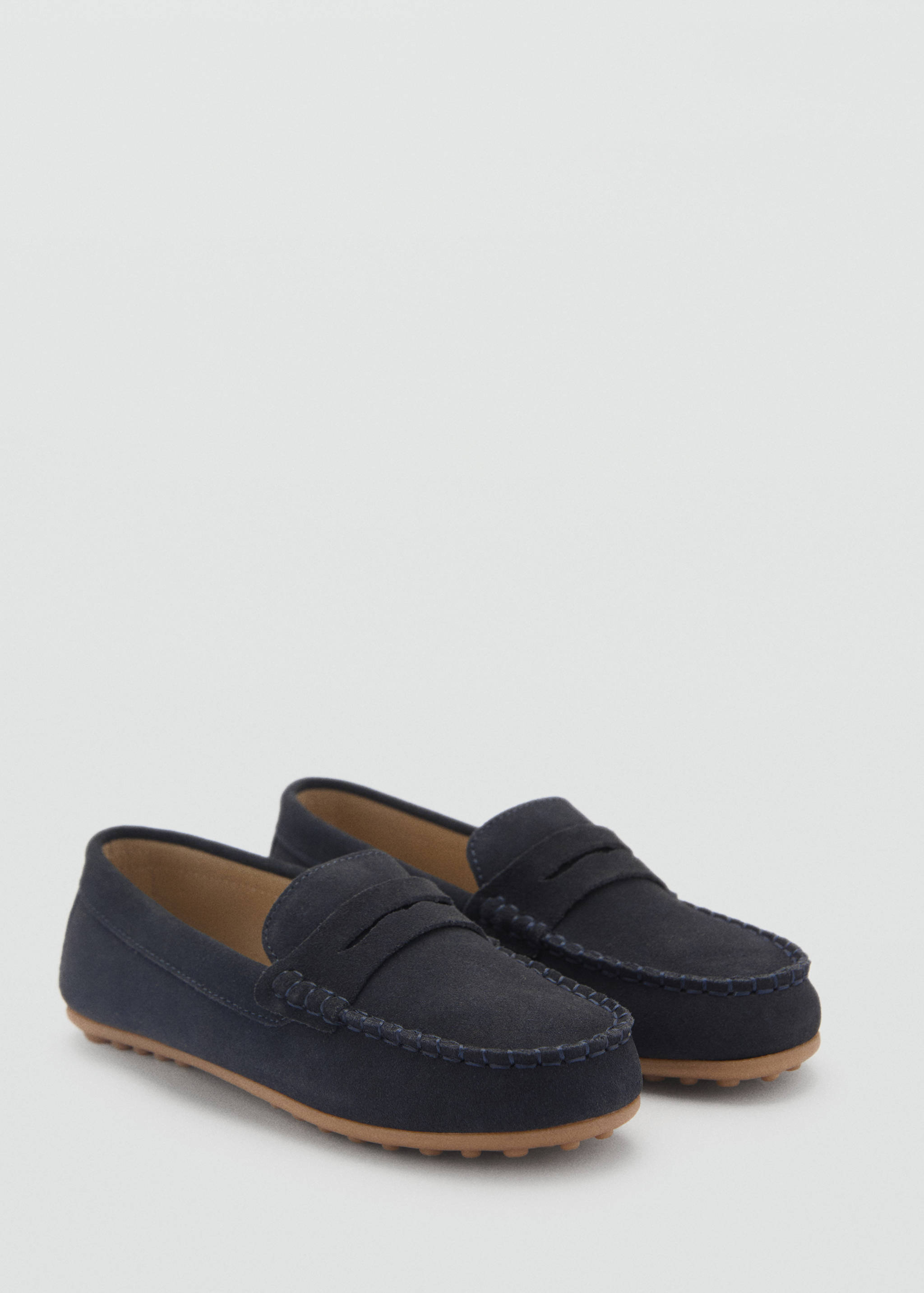 Suede leather loafers - Medium plane