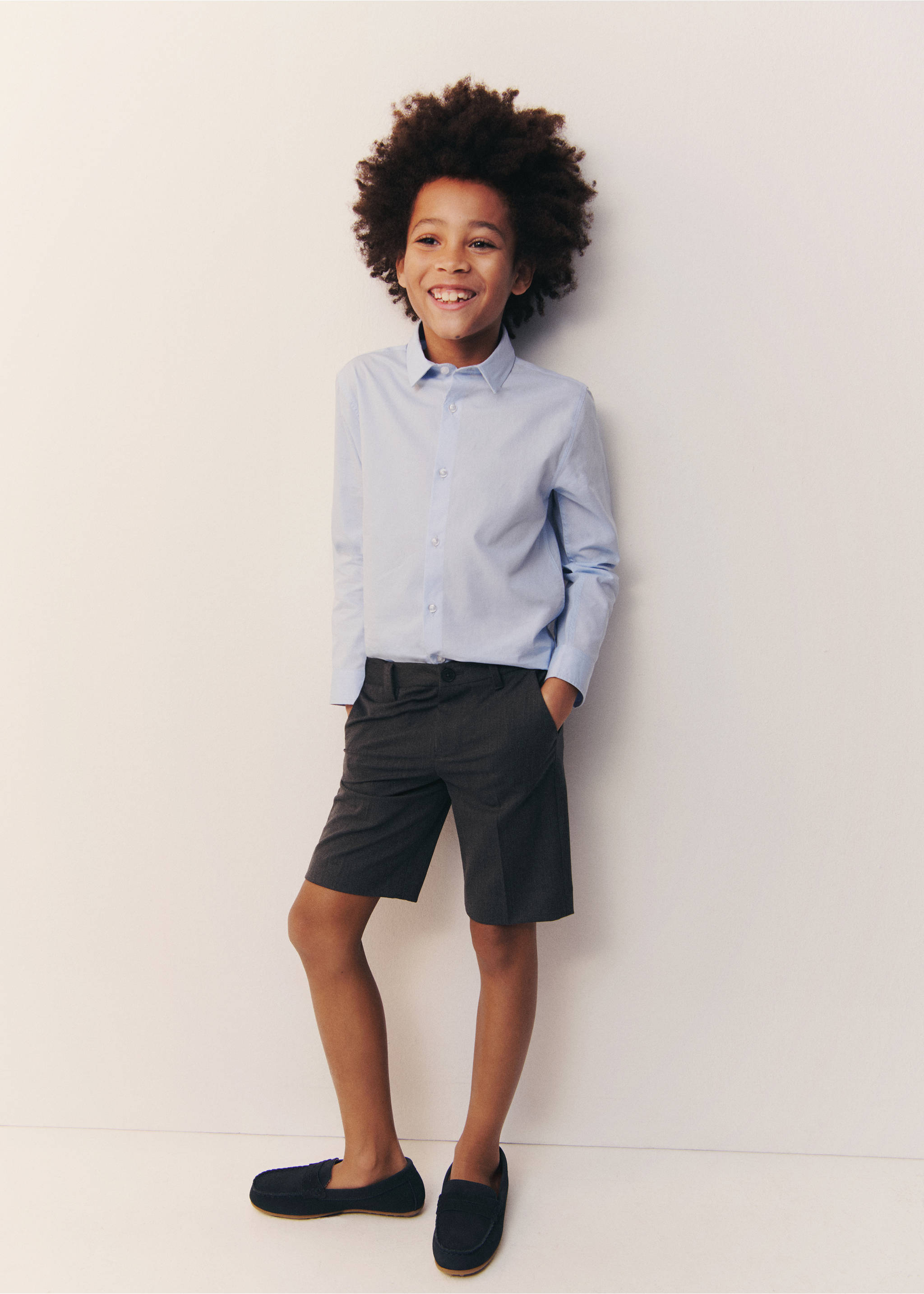 Mocassins pell serratge - Detall de l'article 5, Blau. Ref: 87043638-00.