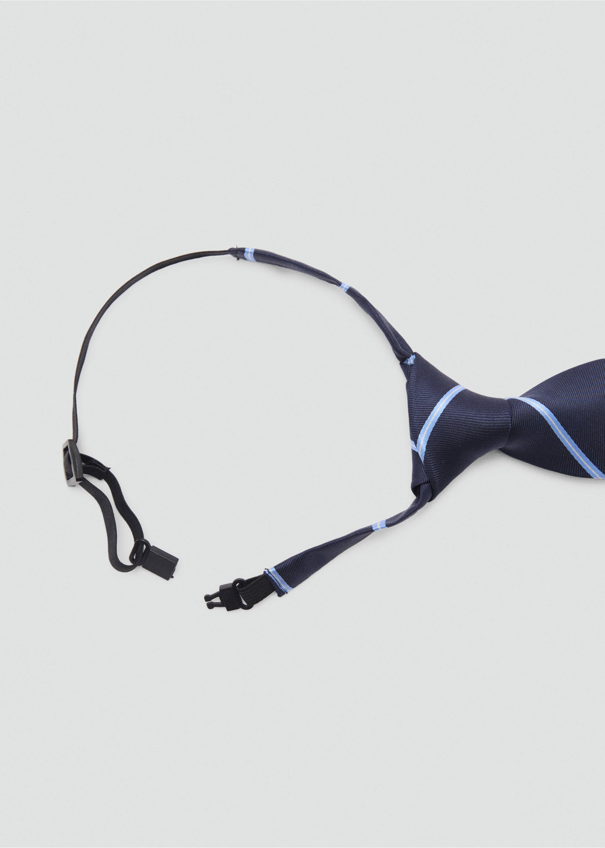 Striped tie - Medium plane, Dark Navy. Ref: 87043640-00.