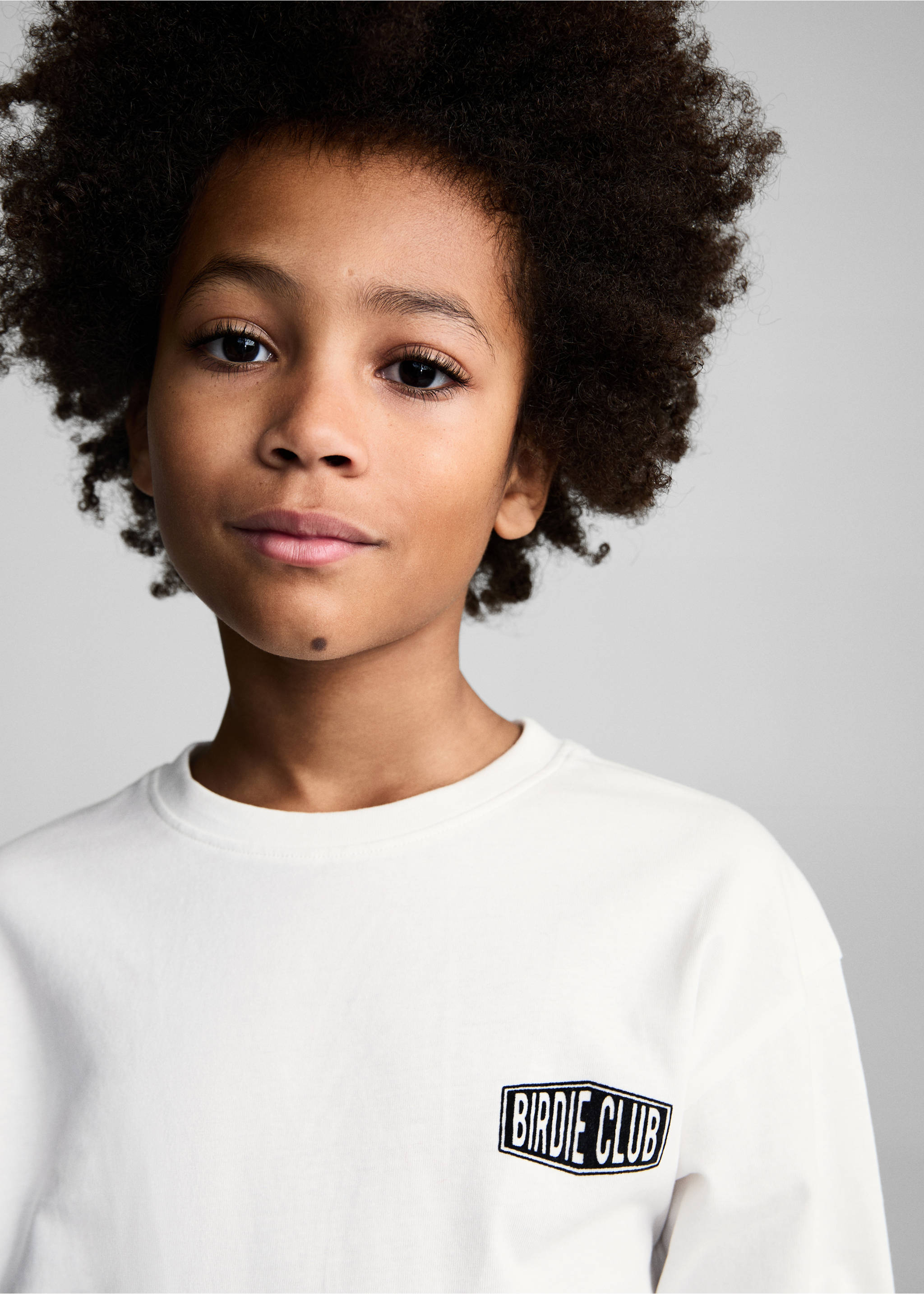 Printed cotton-blend T-shirt - Details of the article 1, Off White. Ref: 87043644-00.