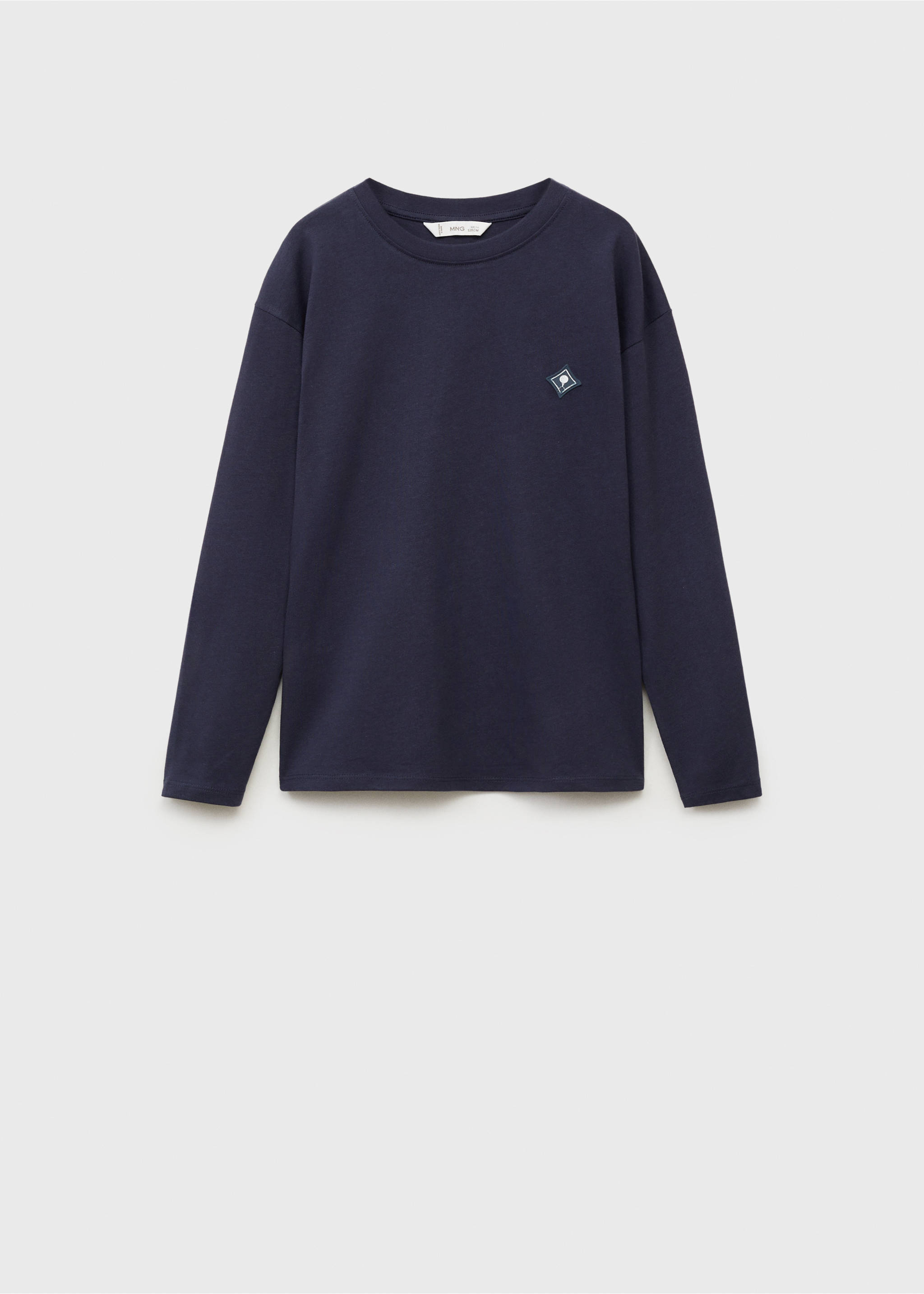 Katoenen T-shirt met print - Artikel zonder model, Donkermarine. Ref: 87043645-00.