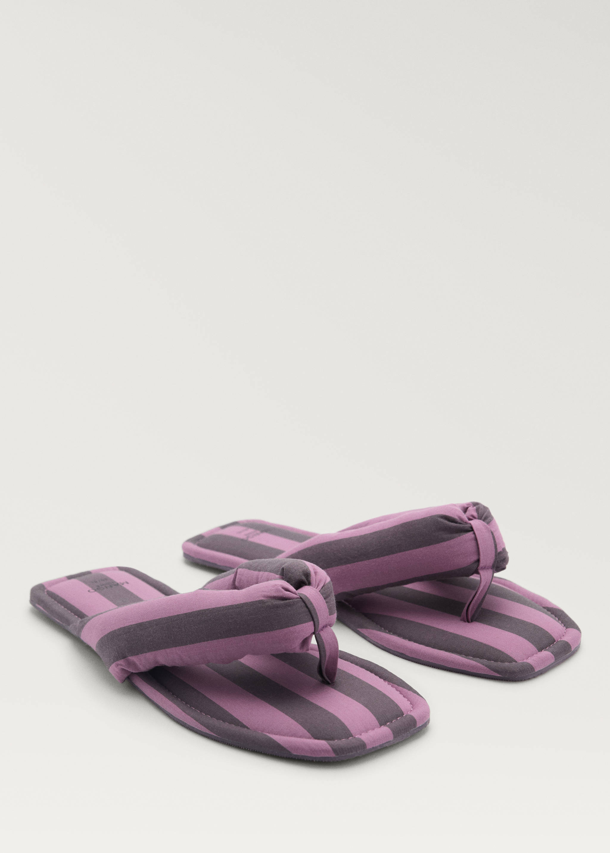 Open-knit striped sneakers - Medium plane