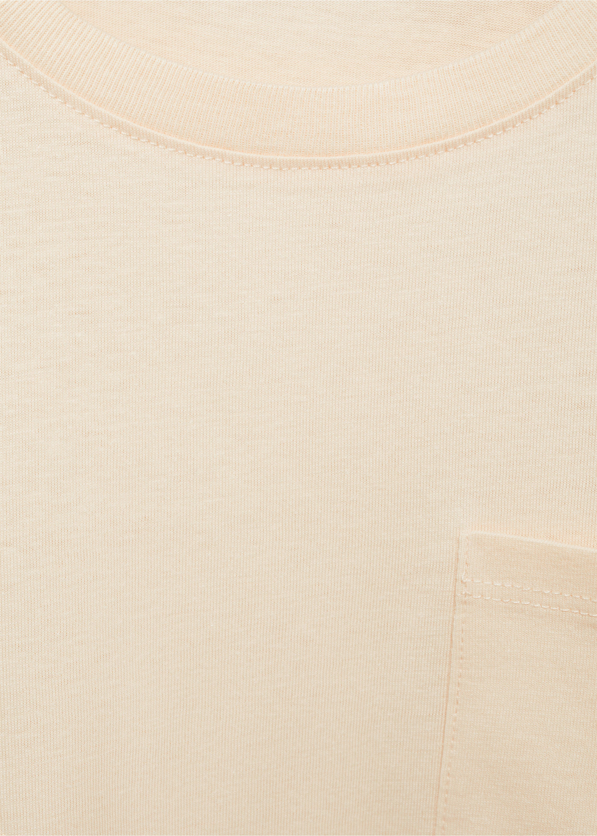 Camiseta bolsillo parche - Detalle del artículo 8, Crudo. Ref: 87043651-00.