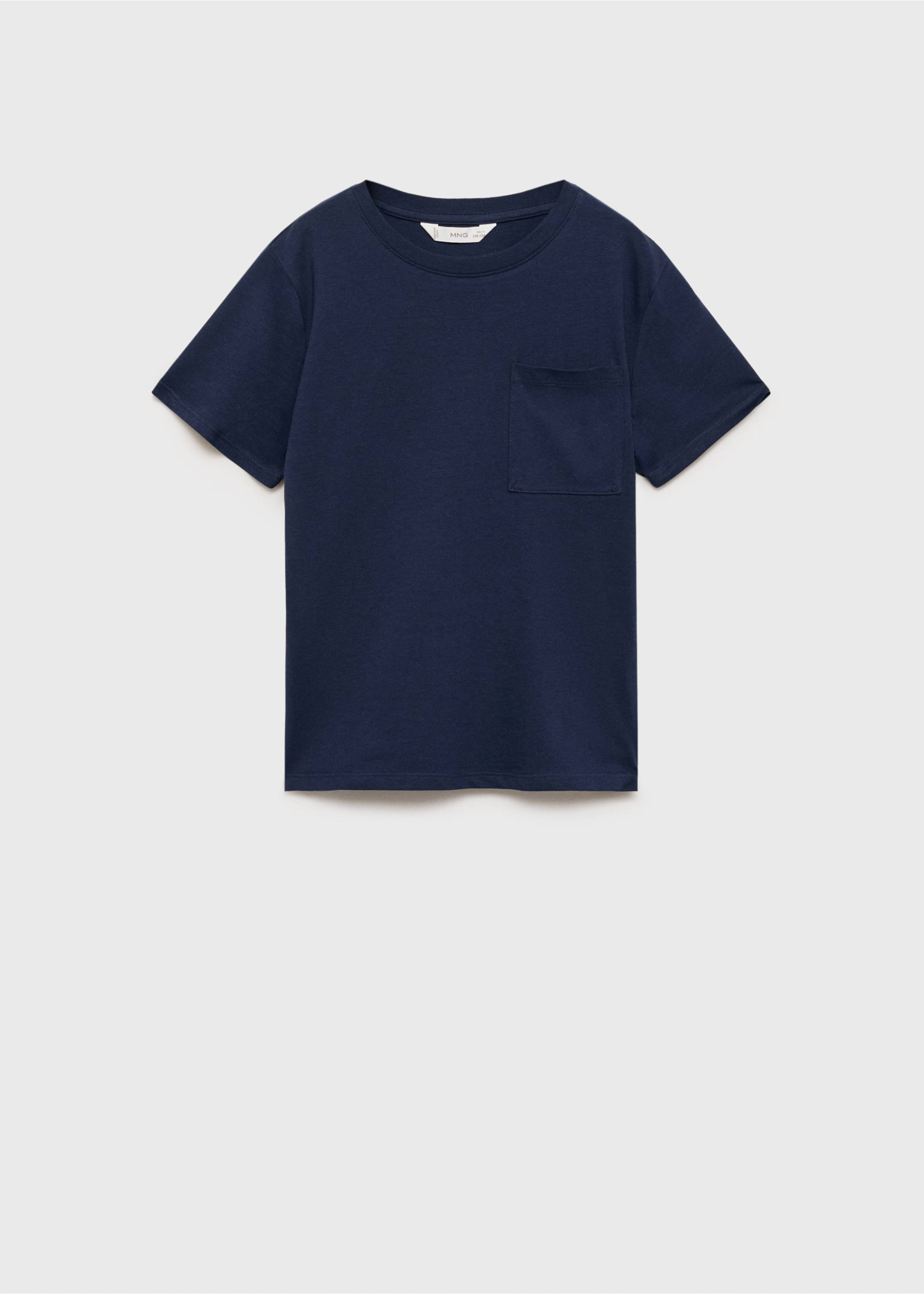 Patch pocket T-shirt - Article without model, Dark Navy. Ref: 87043651-00.