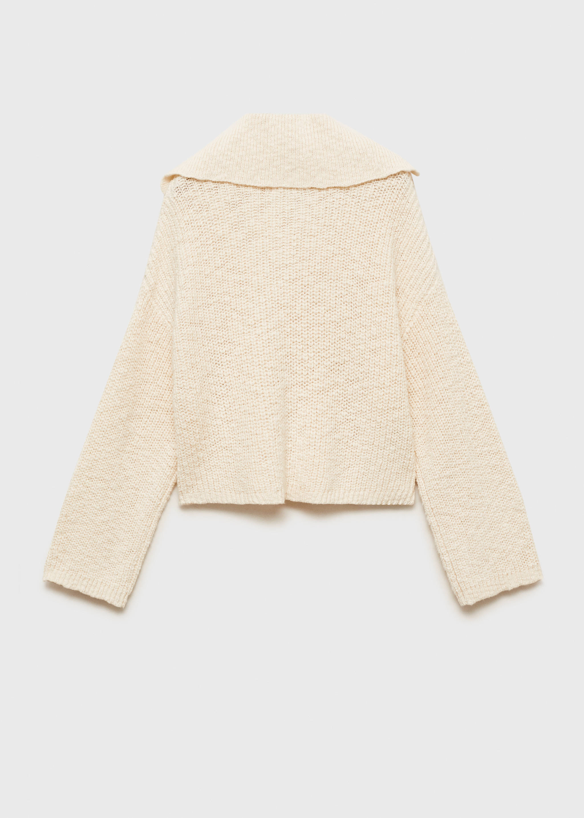 Knitted button cardigan - Reverse of the article