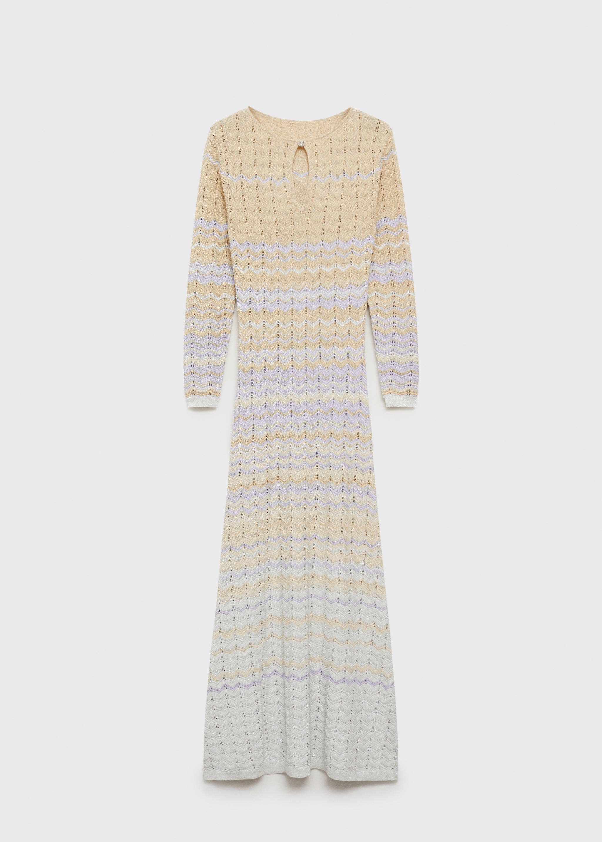 Hullstrikket kjole med splitt - Artikkel uten modell