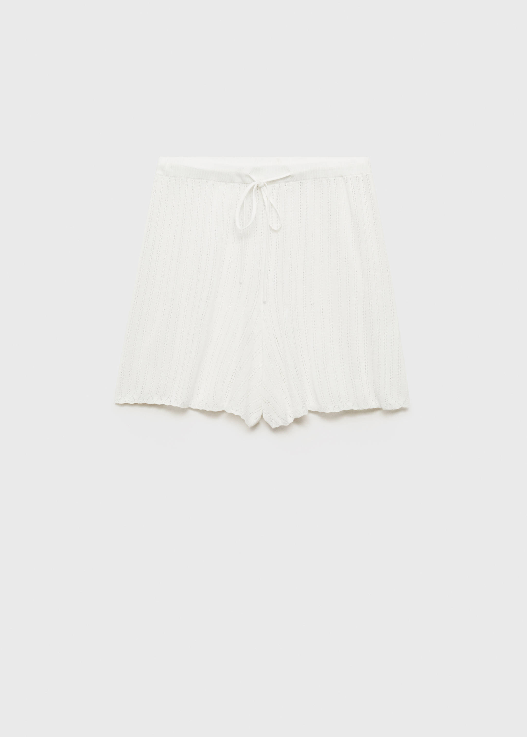 Pajama shorts with pointelle detail - Article without model
