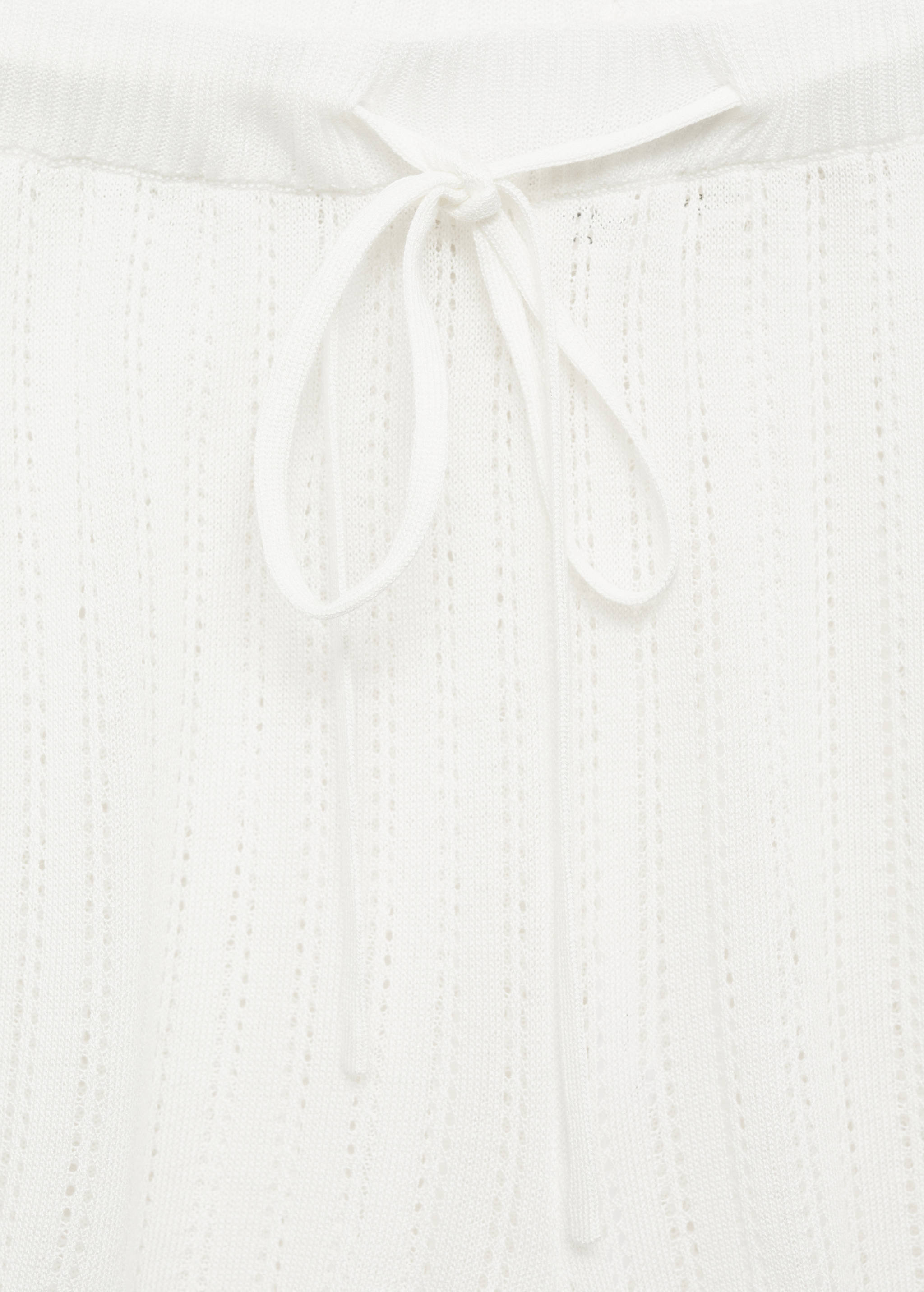 Pajama shorts with pointelle detail - Details of the article 8