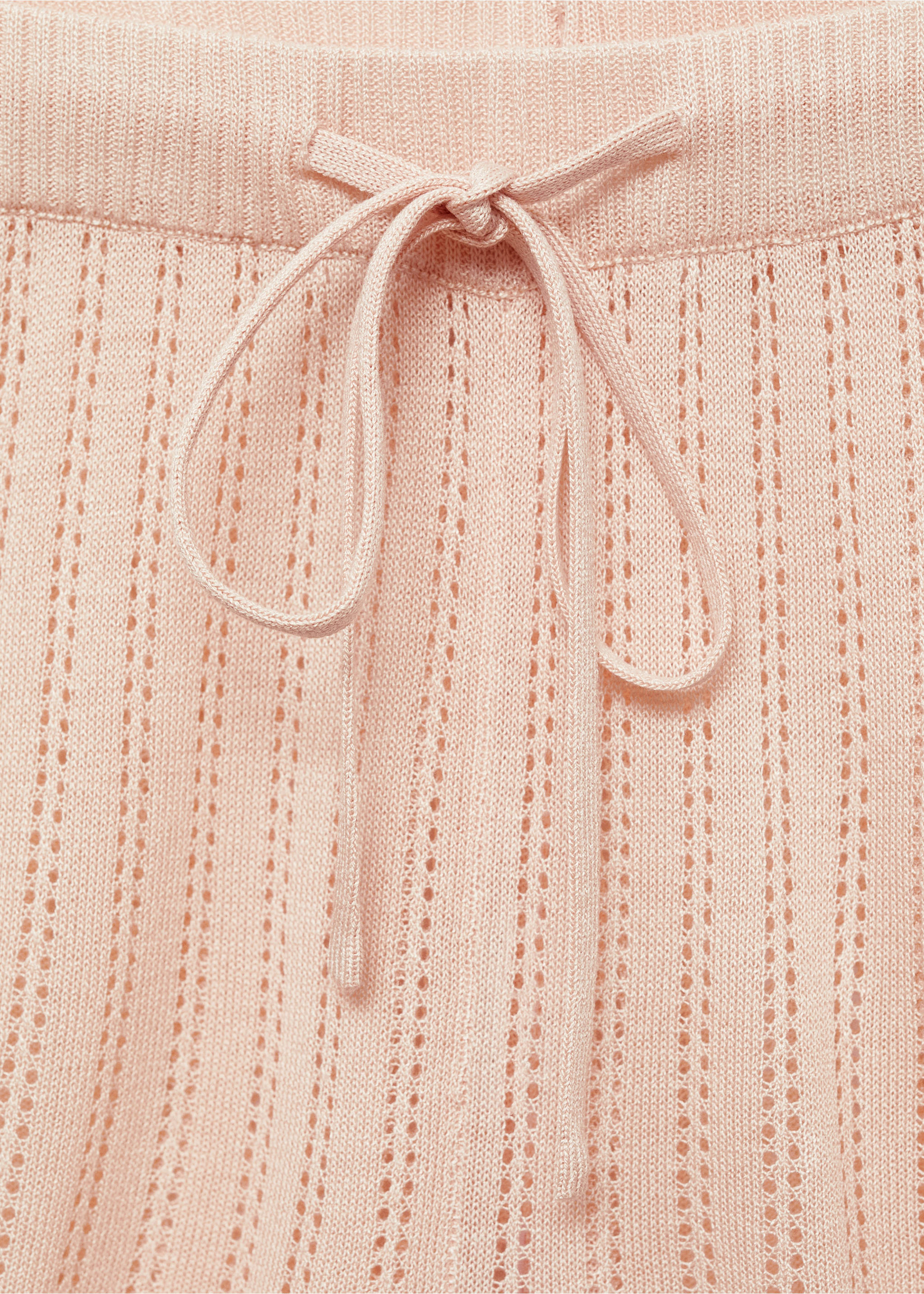 Shorts pijama detalle punto calado - Detalle del artículo 8, Salmón. Ref: 87044066-00.