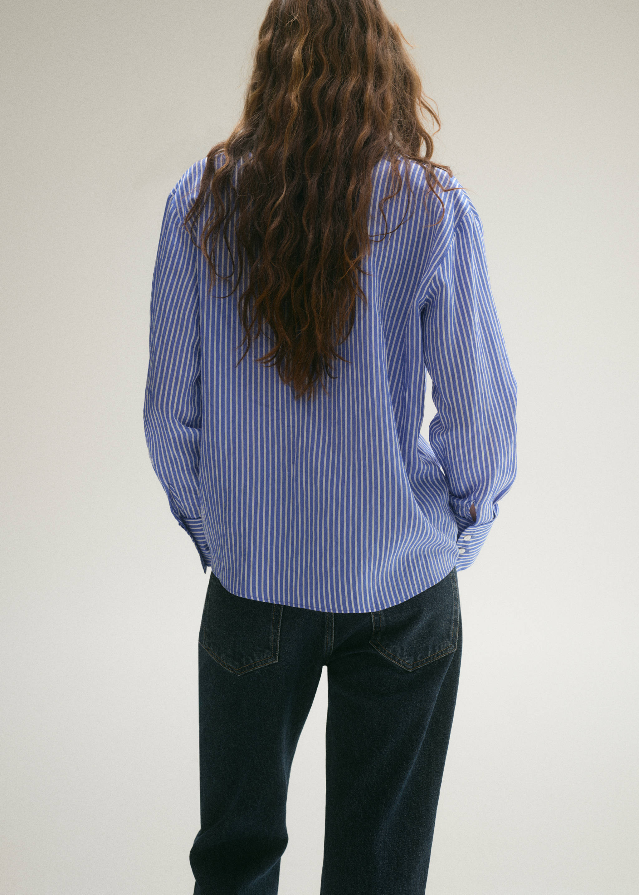 Striped straight shirt - Reverse of the article
