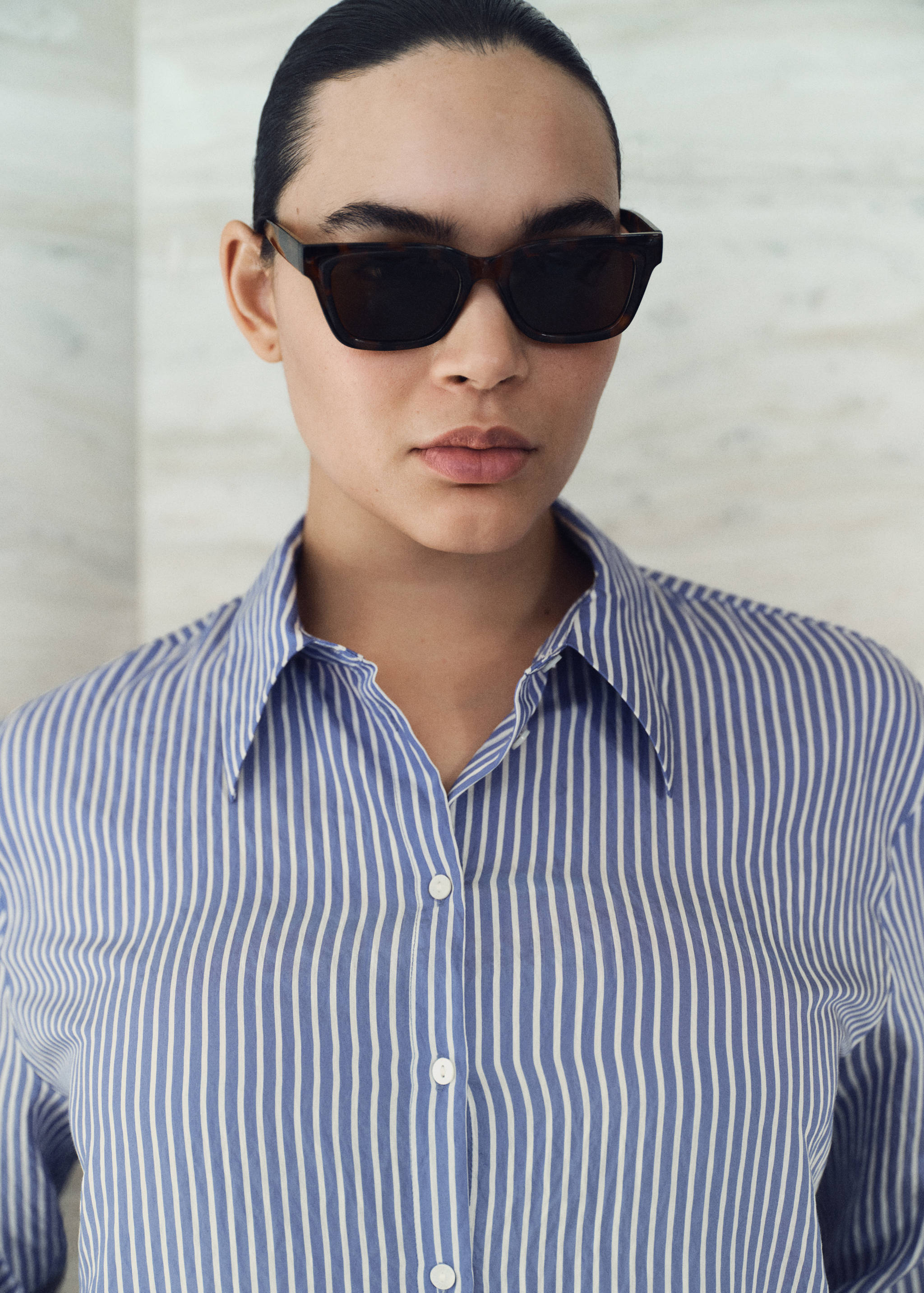 Striped straight shirt - Details of the article 6