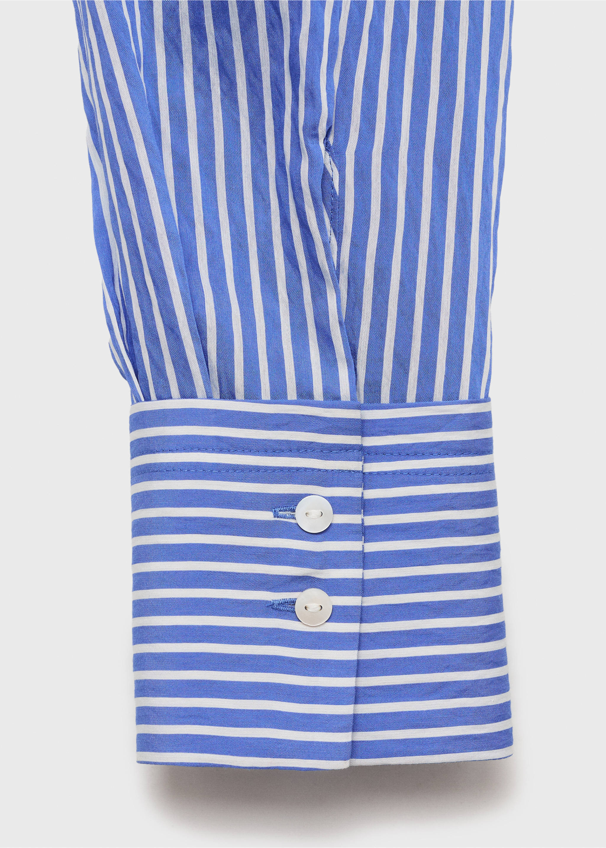 Gerades Streifenhemd - Detail des Artikels 0, Blau. Ref: 87044069-00.