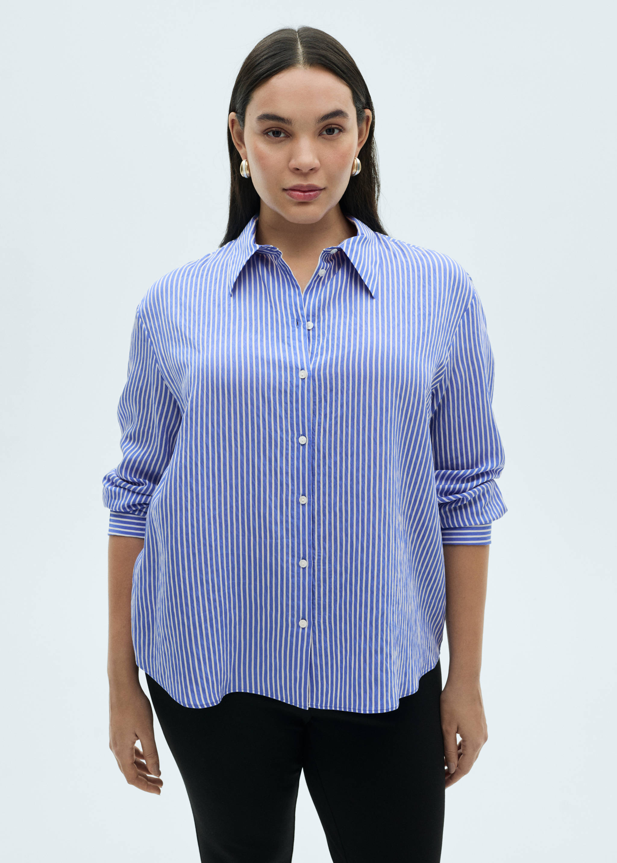 Striped straight shirt - Details of the article 5