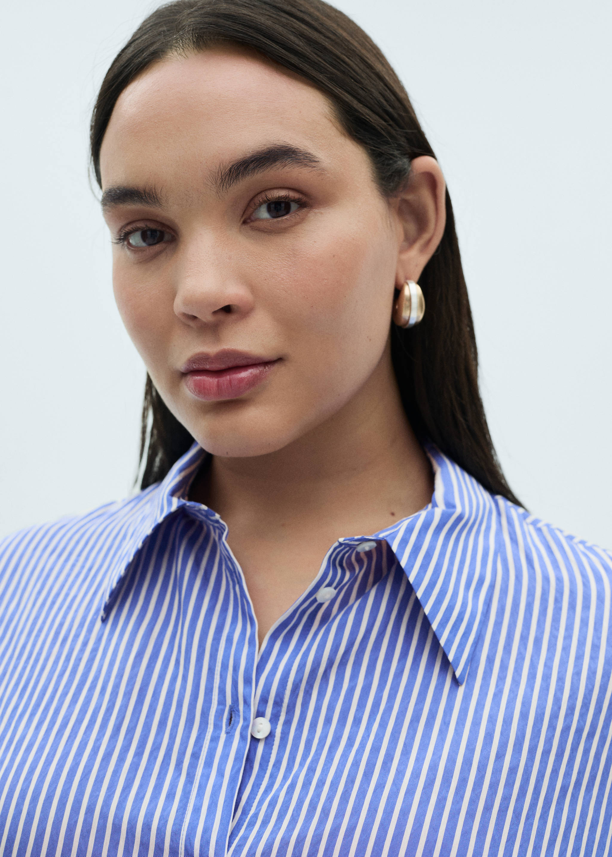 Striped straight shirt - Details of the article 4