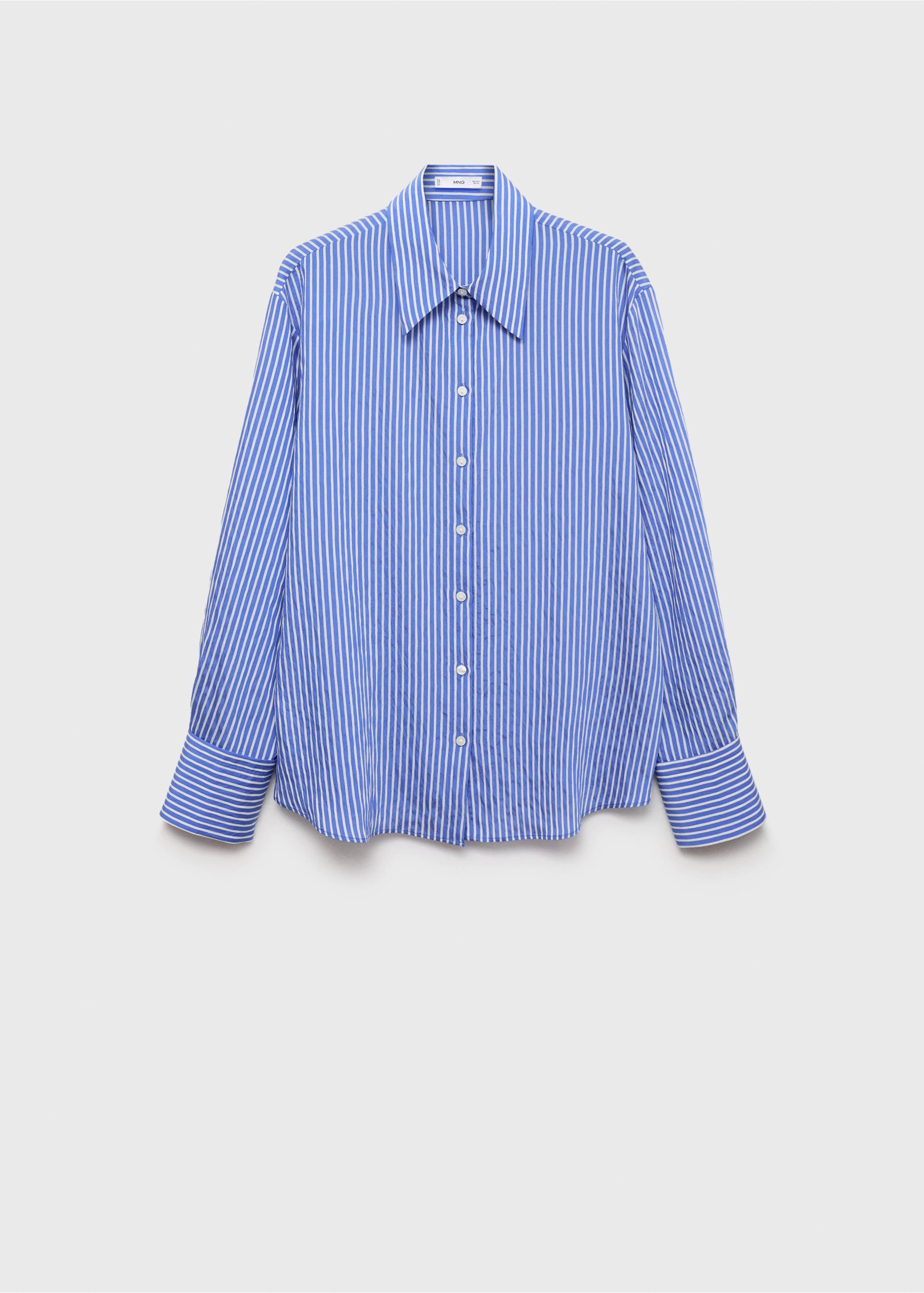 Gerades Streifenhemd - Artikel ohne Model, Blau. Ref: 87044069-00.