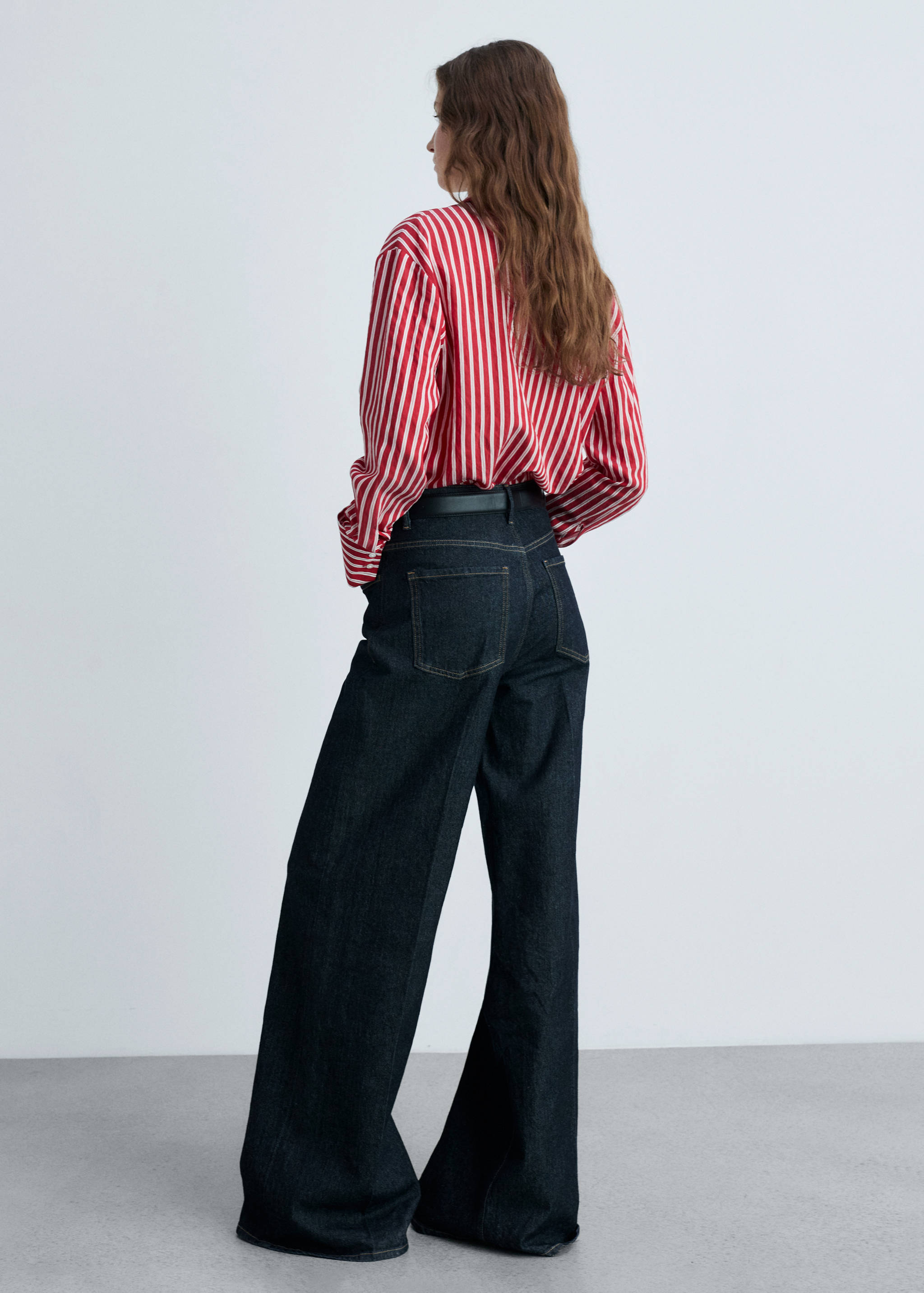 Striped straight shirt - Reverse of the article