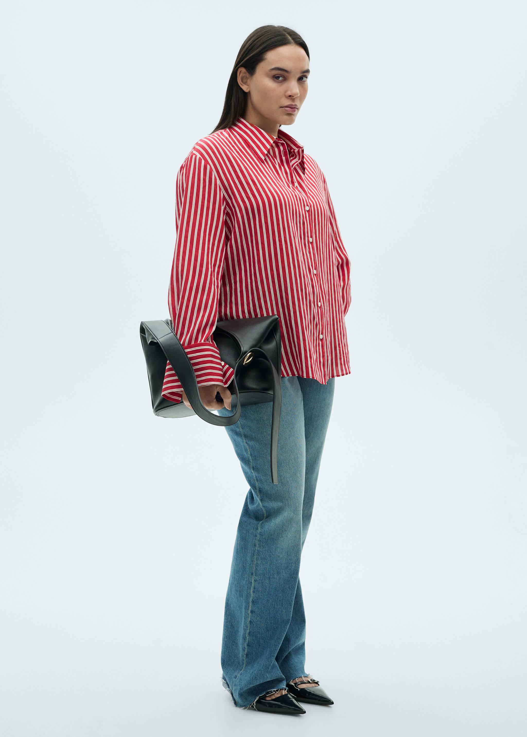 Striped straight shirt - Details of the article 3