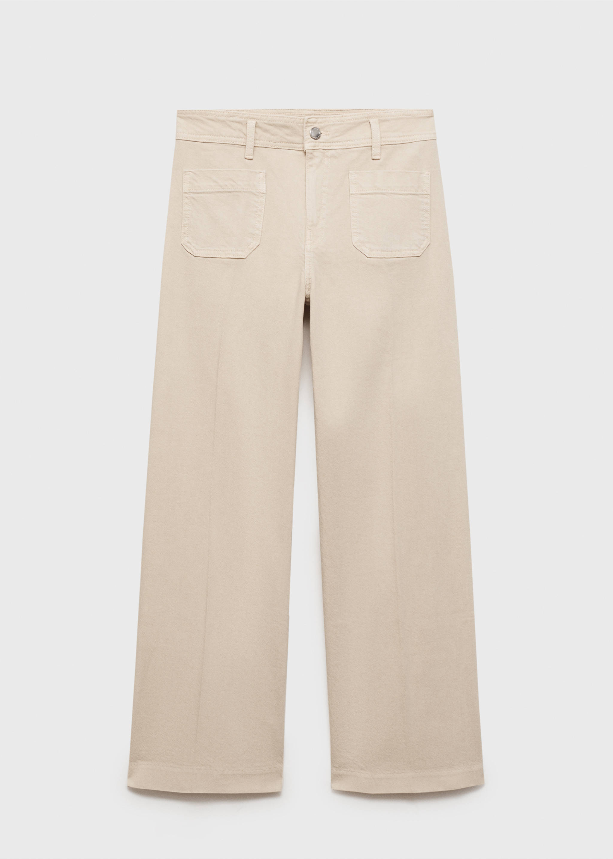 Wide leg jeans with pockets - Article without model, Sand. Ref: 87044071-00.