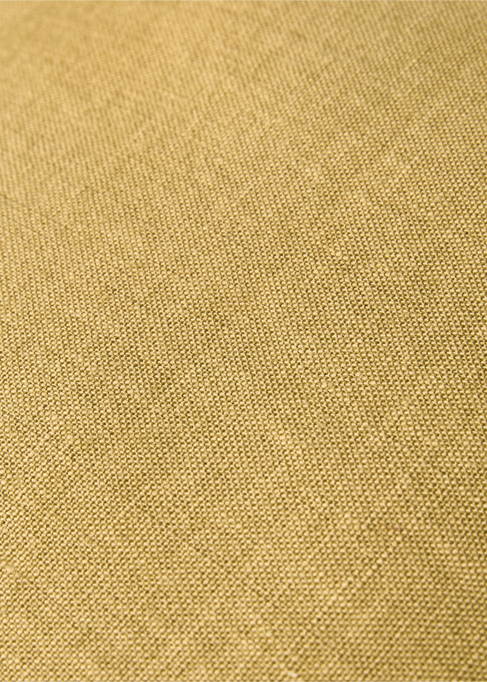 Two-tone linen cushion cover 40x60cm - Details of the article 4, Lime. Ref: 87044073-00.