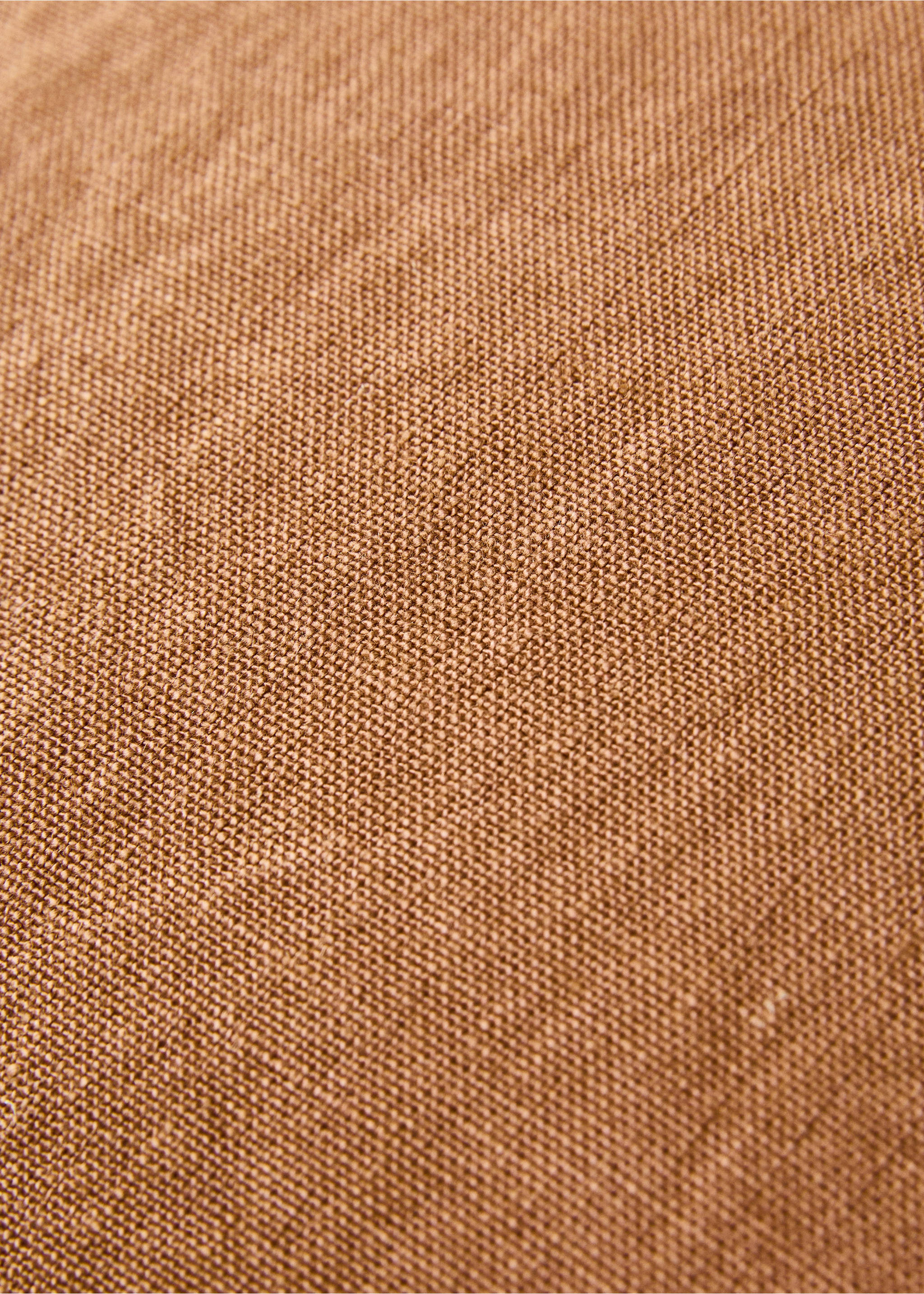 Housse de coussin bicolore en lin 40x60 cm - Détail de l'article 4, Orange. Ref: 87044073-00.