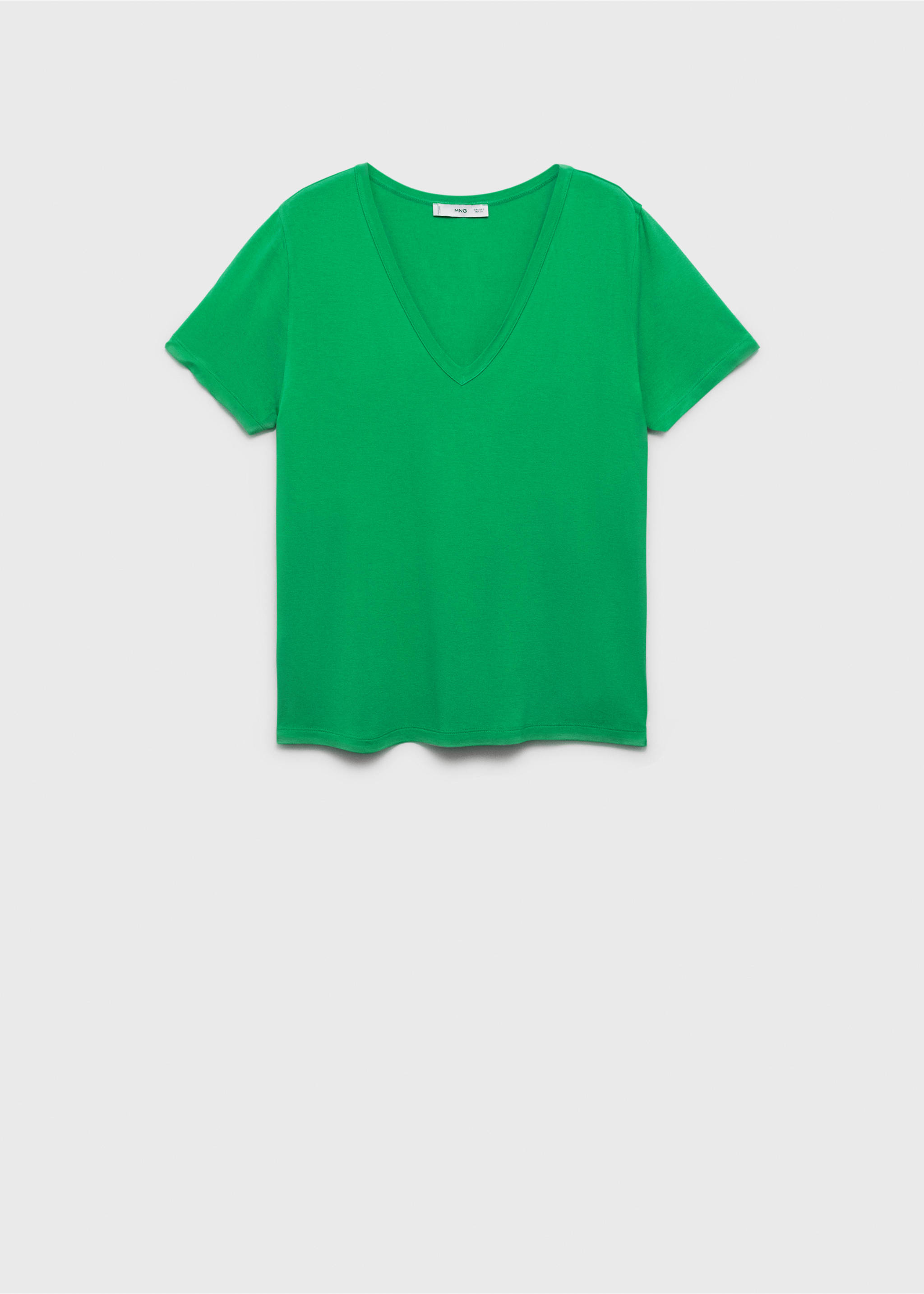 Camiseta cuello pico - Artículo sin modelo, Verde. Ref: 87044080-00.