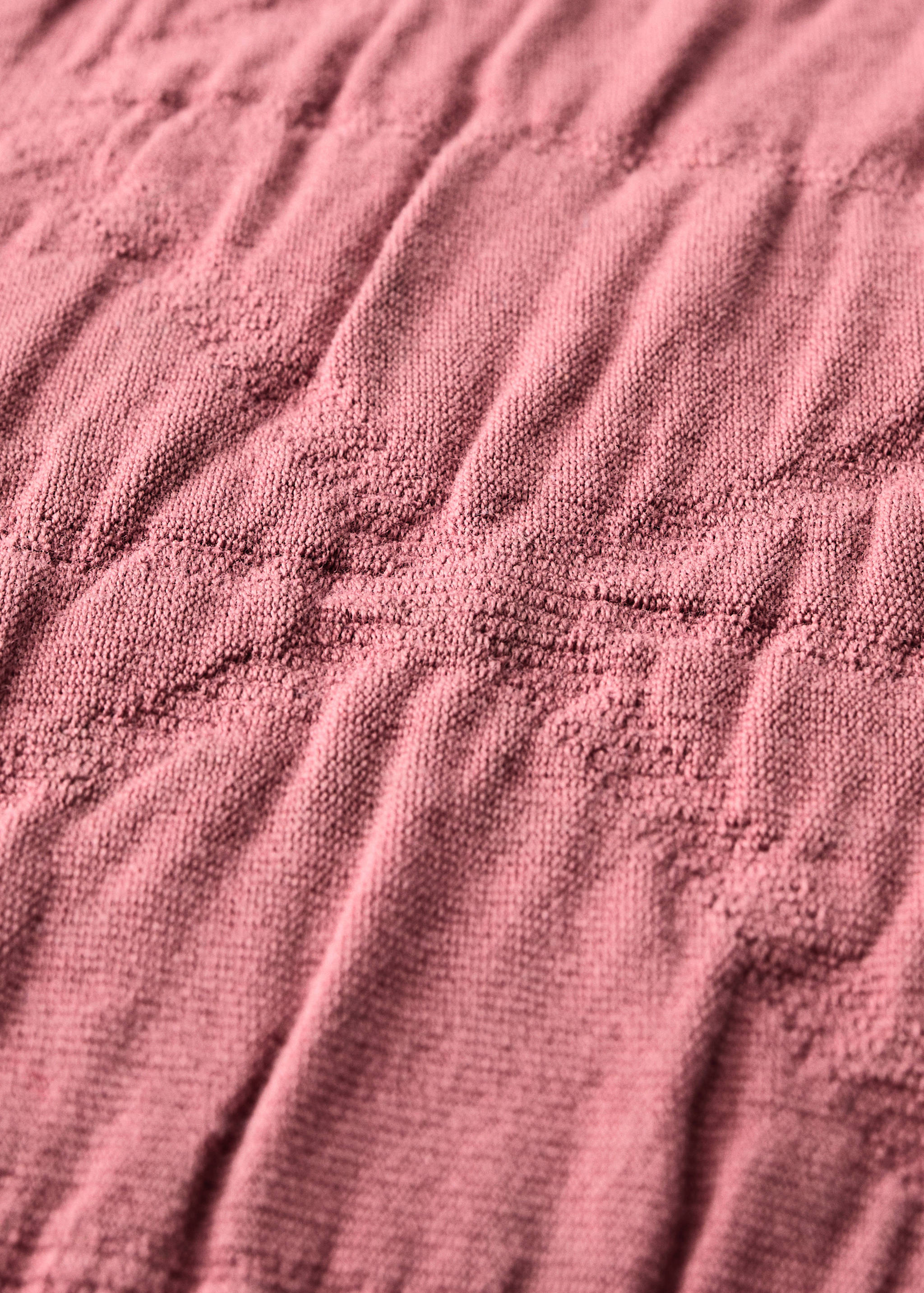 Children's cotton jacquard garment-dyed rhombus cushion cover 40x40 cm - Details of the article 3