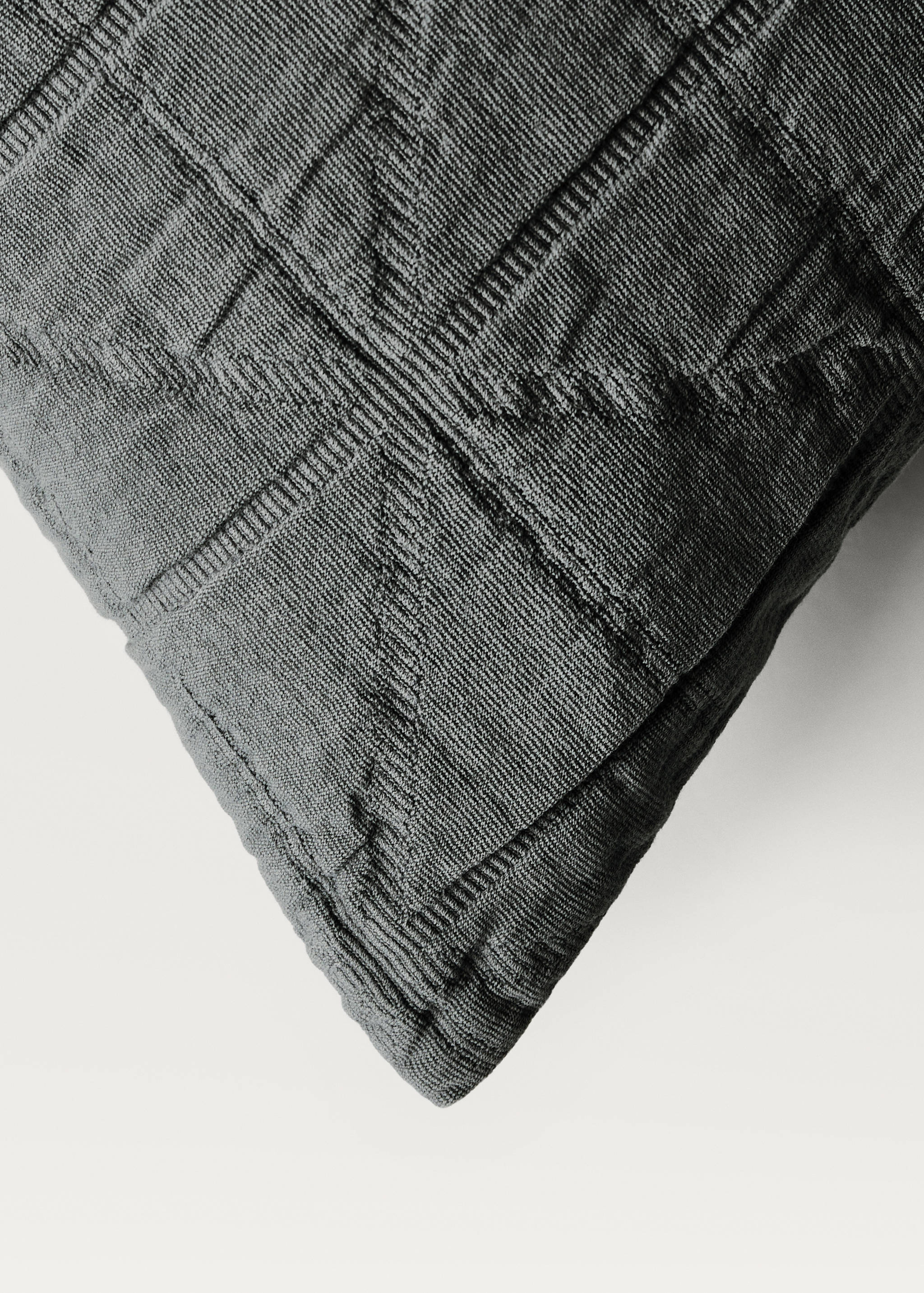 Copricuscino letto bambino cotone garment-dyed jacquard rombi 40x40 cm - Dettaglio dell'articolo 1