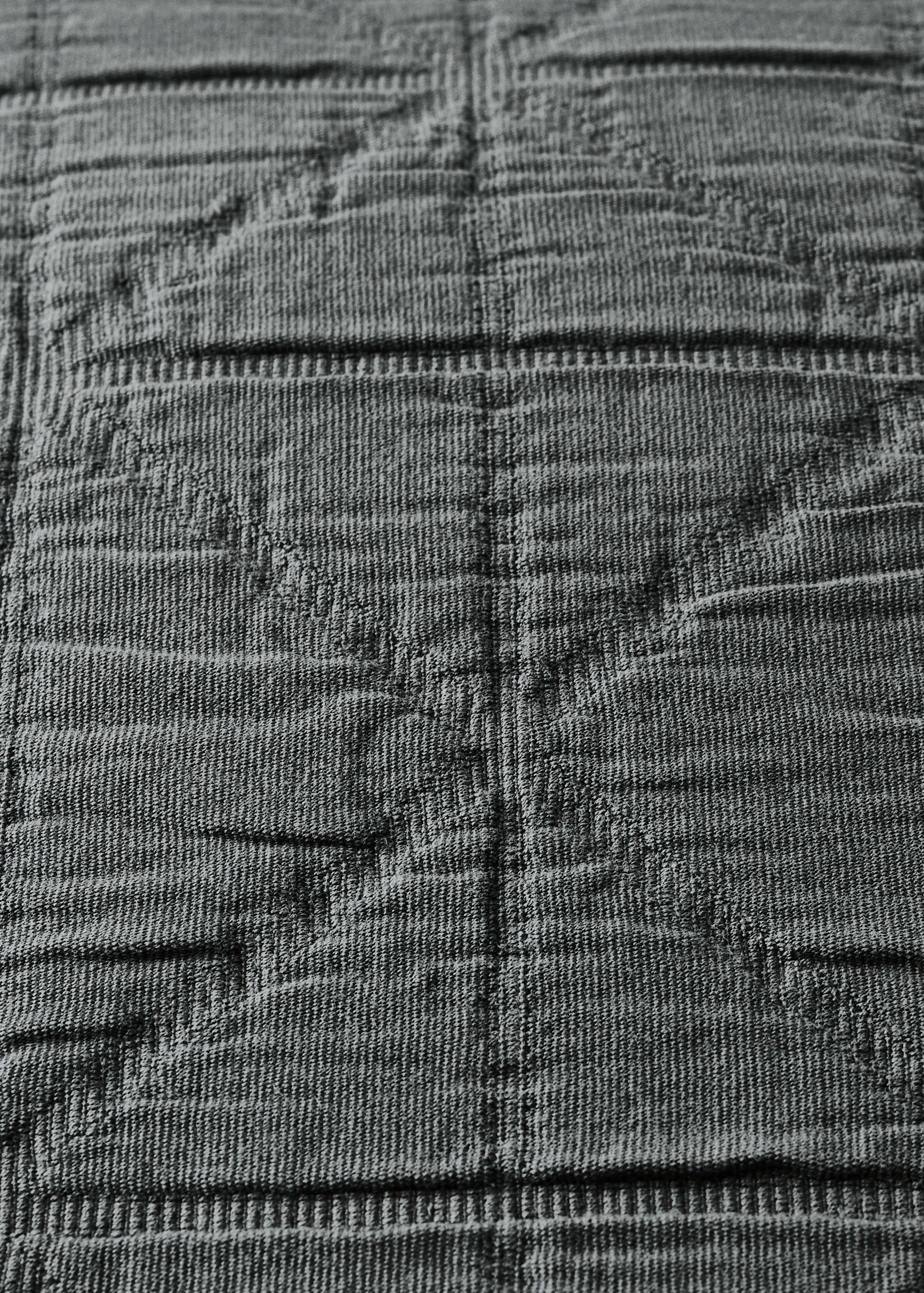 Copricuscino letto bambino cotone garment-dyed jacquard rombi 40x40 cm - Dettaglio dell'articolo 2