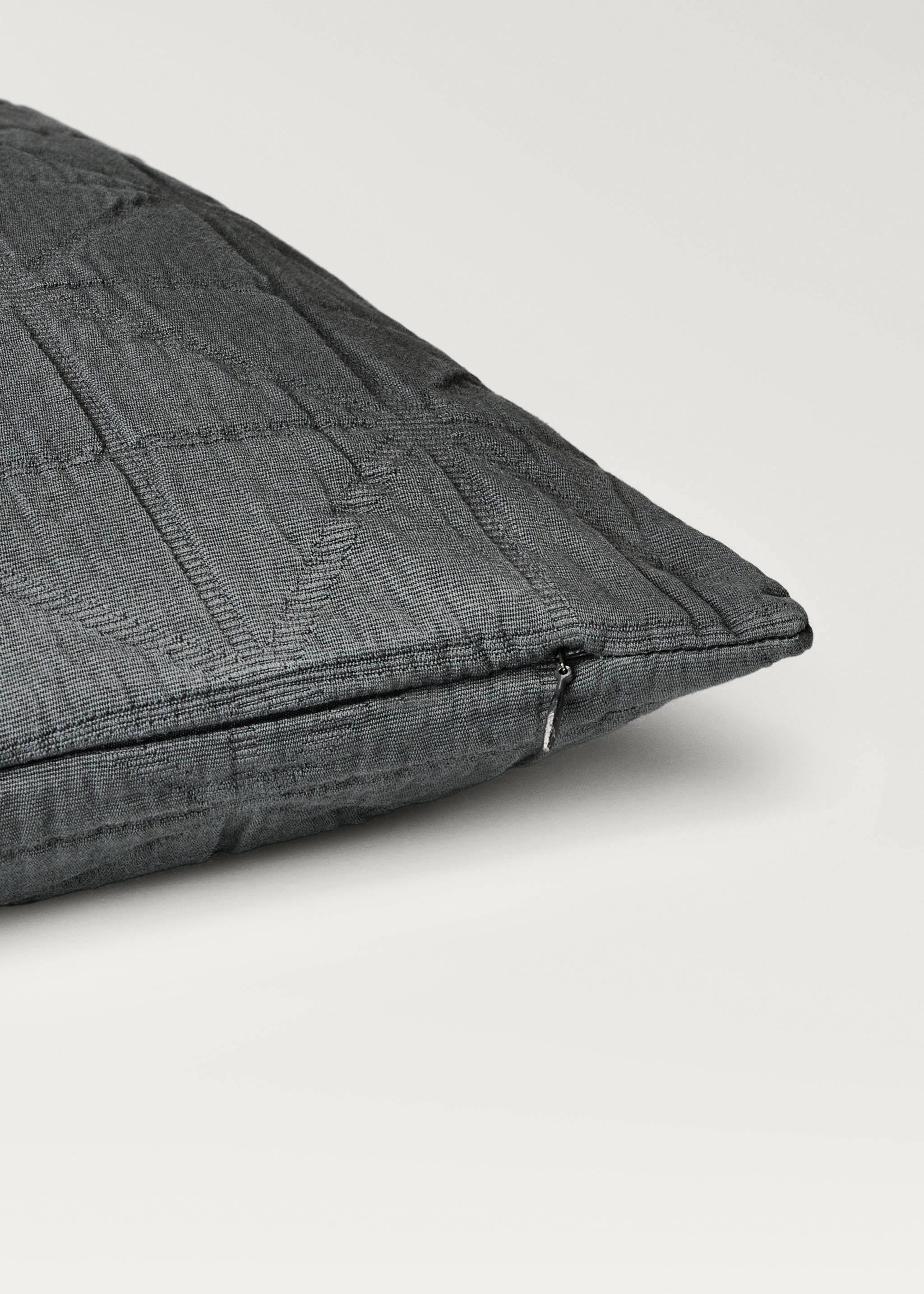 Copricuscino letto bambino cotone garment-dyed jacquard rombi 40x40 cm - Dettaglio dell'articolo 3