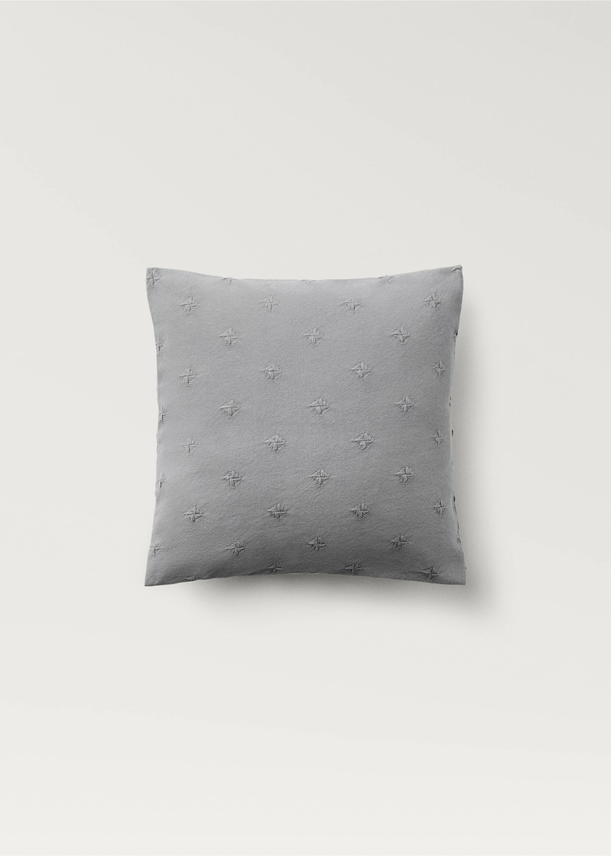 Povlak na polštářek z bavlněného žakáru 40 x 40 cm, na dětskou postýlku - Zboží bez modelu, Světle/pastelově šedá. Ref: 87044085-00.