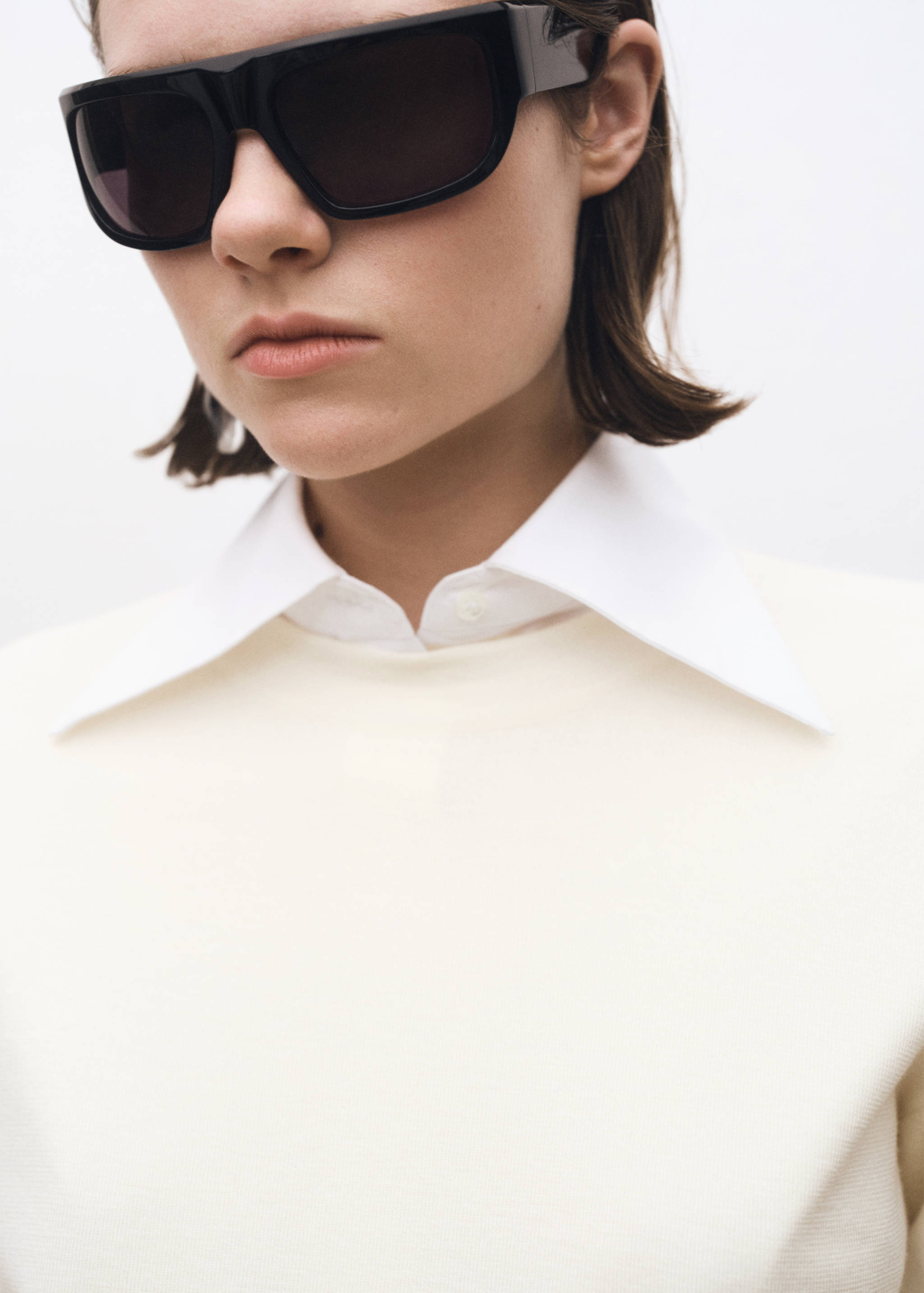 Kurzarm-Pullover aus Wollgemisch - Detail des Artikels 1