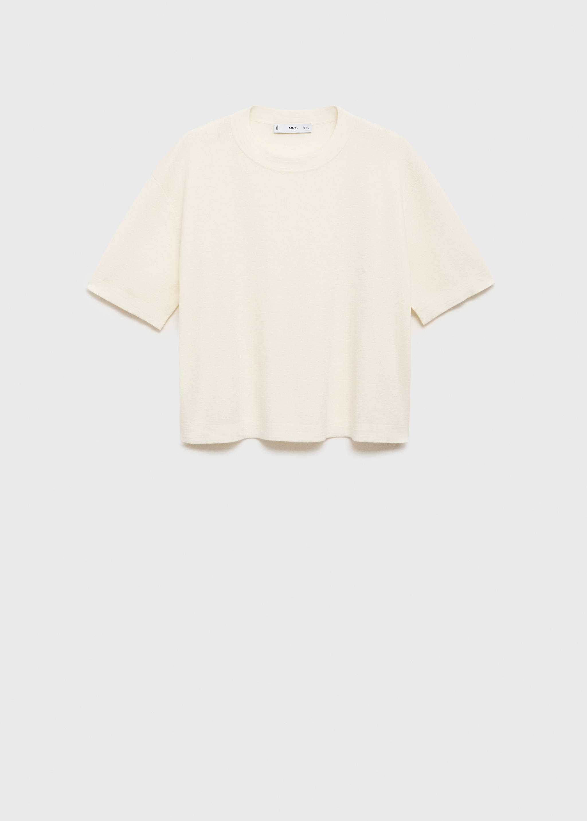 Kurzarm-Pullover aus Wollgemisch - Artikel ohne Model