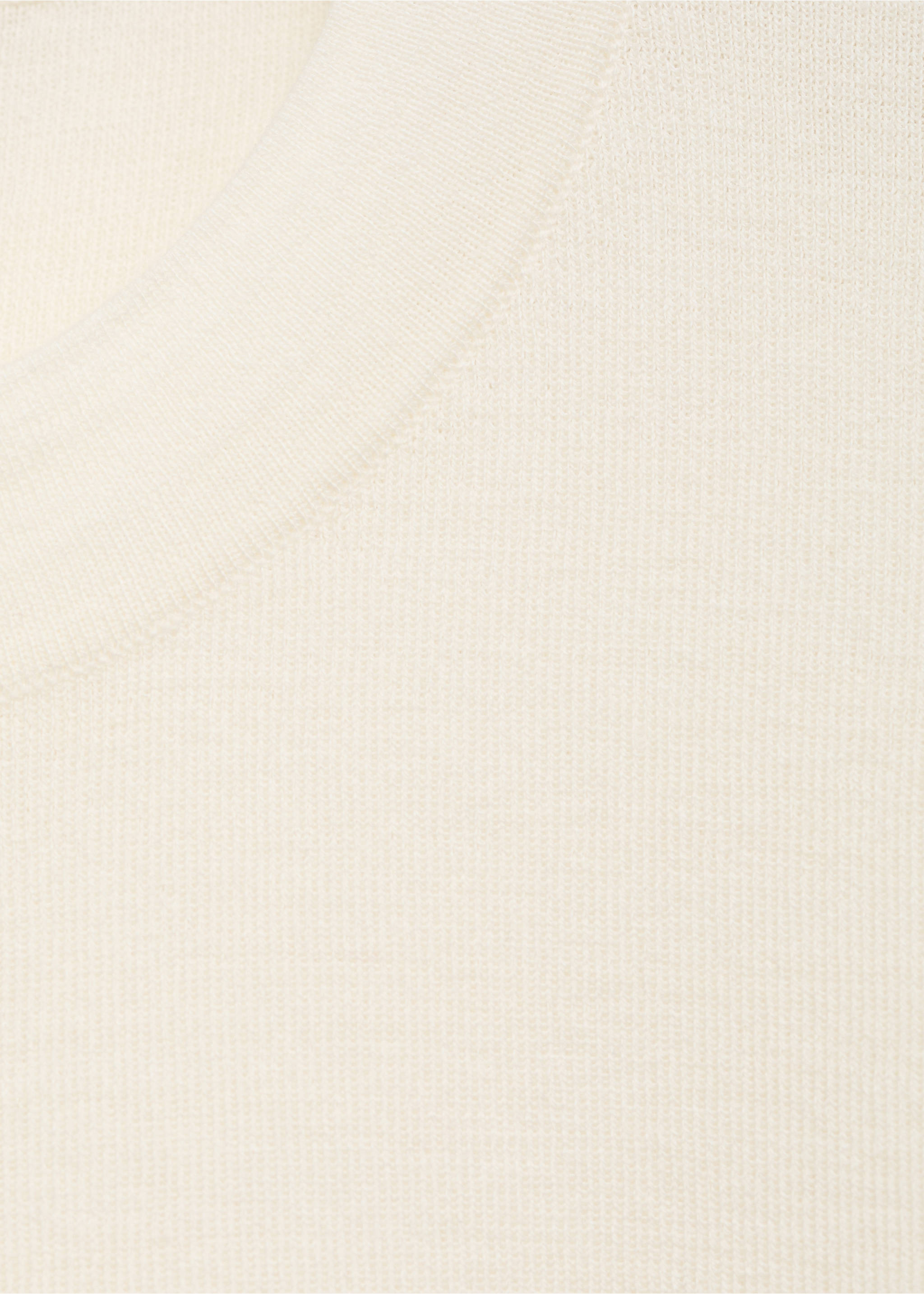 Kurzarm-Pullover aus Wollgemisch - Detail des Artikels 8, Ecru. Ref: 87044089-00.