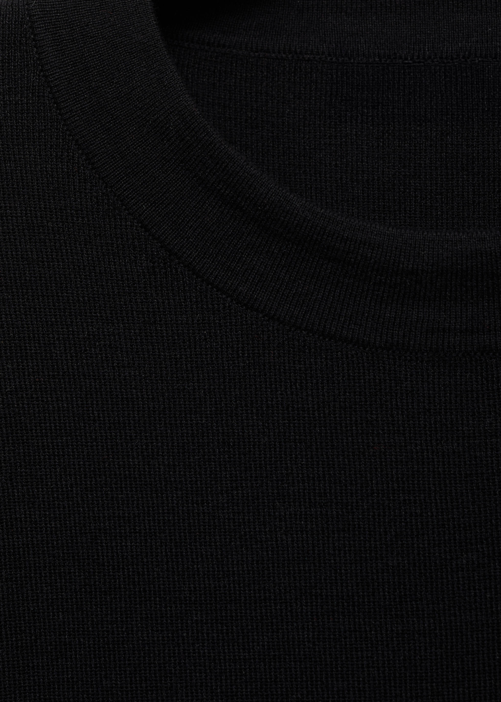 Pull laine mélangée manches courtes - Détail de l'article 8