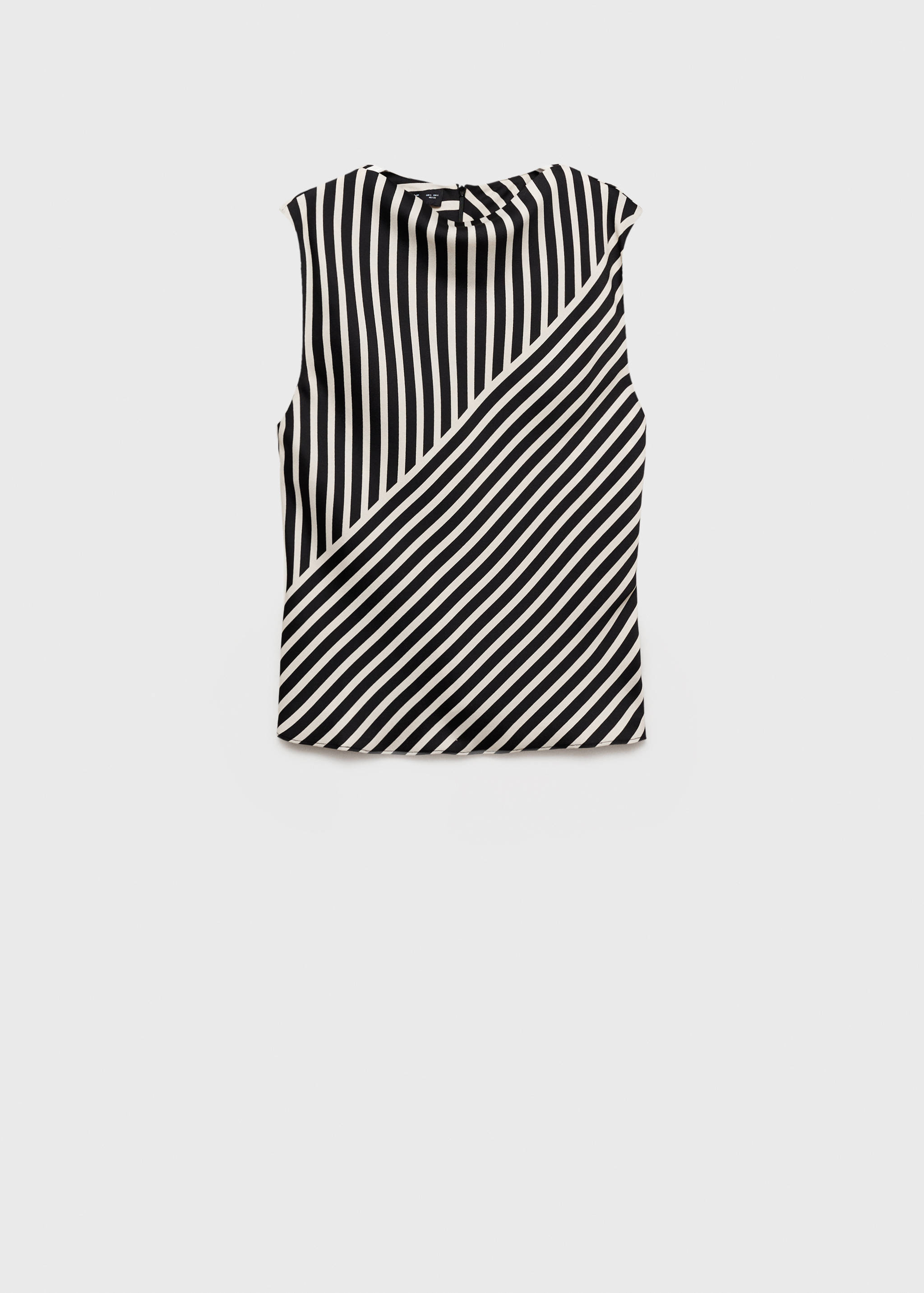 Gestreepte blouse met trechterhals - Artikel zonder model