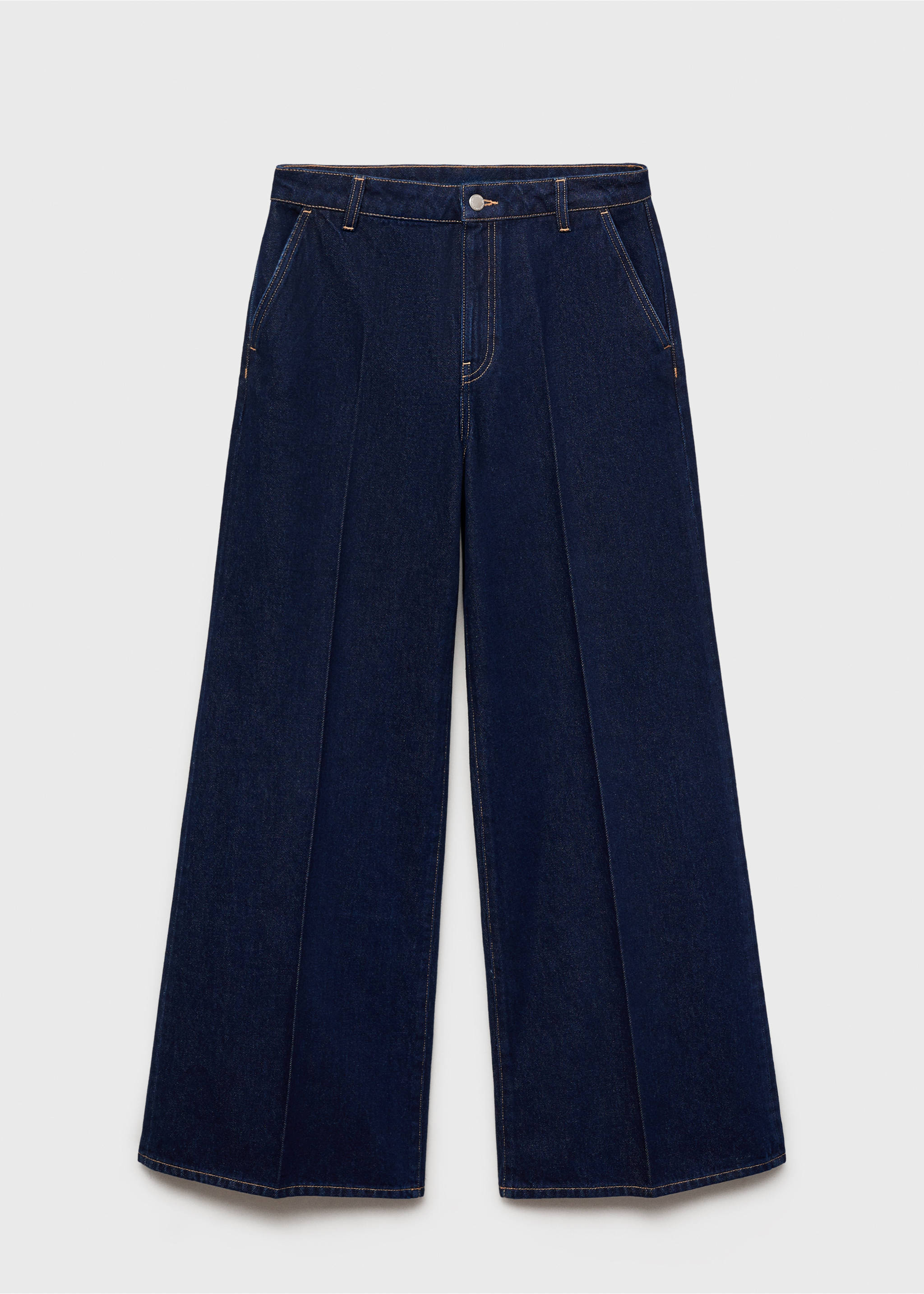 High-rise wide leg rinse-wash jeans - Article without model, Open Blue. Ref: 87044092-00.